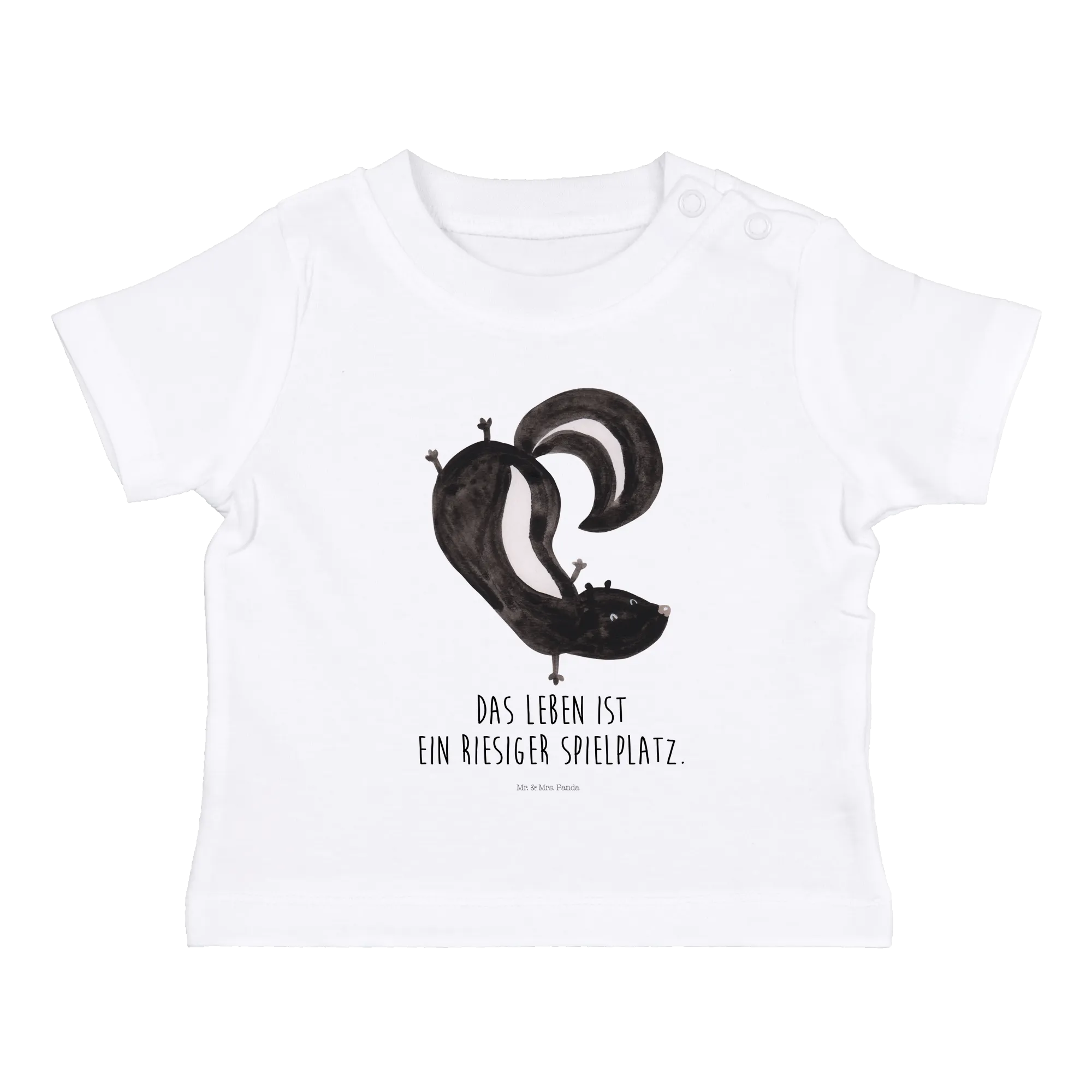 Organic Baby Shirt Stinktier Handstand