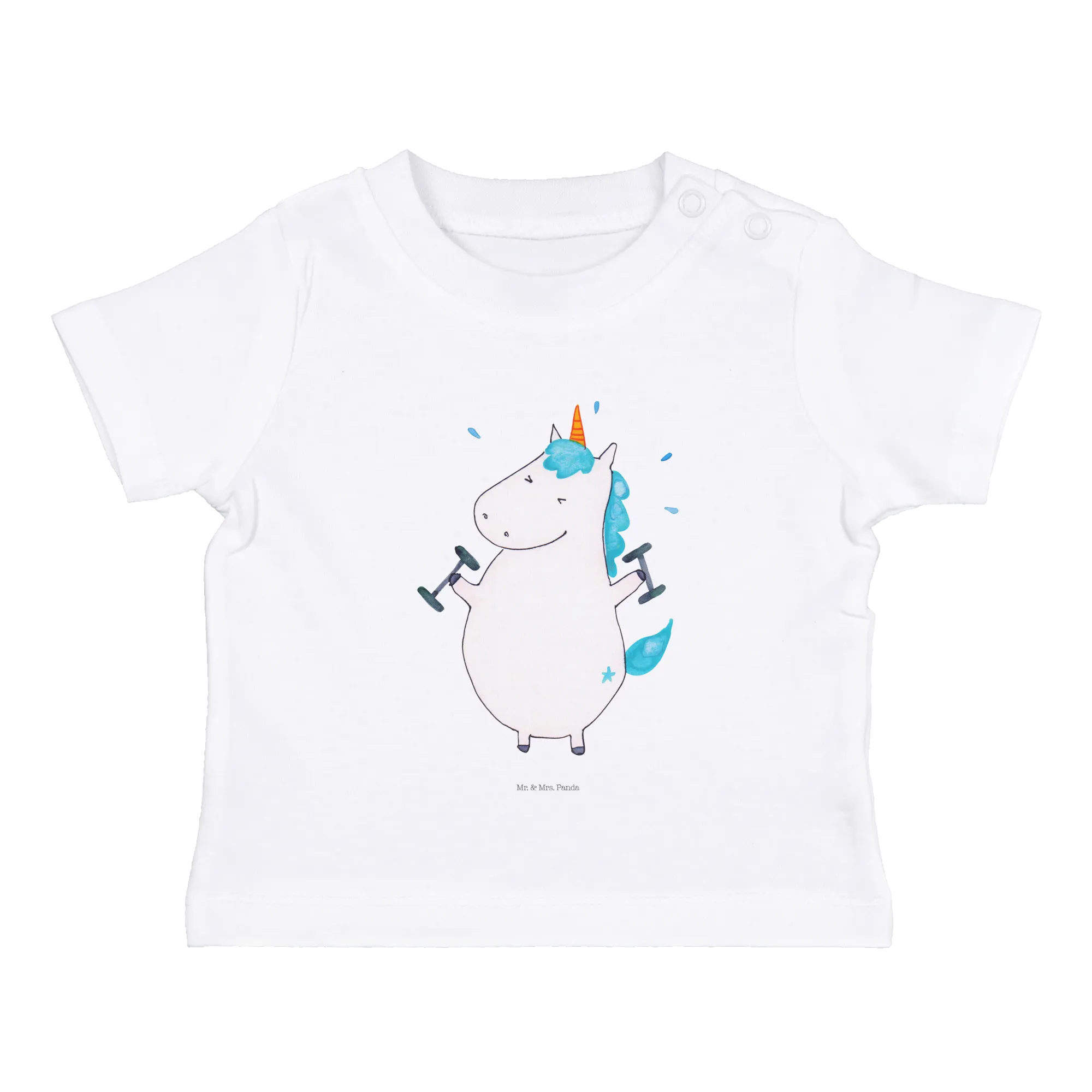 Organic Baby Shirt Einhorn Fitness