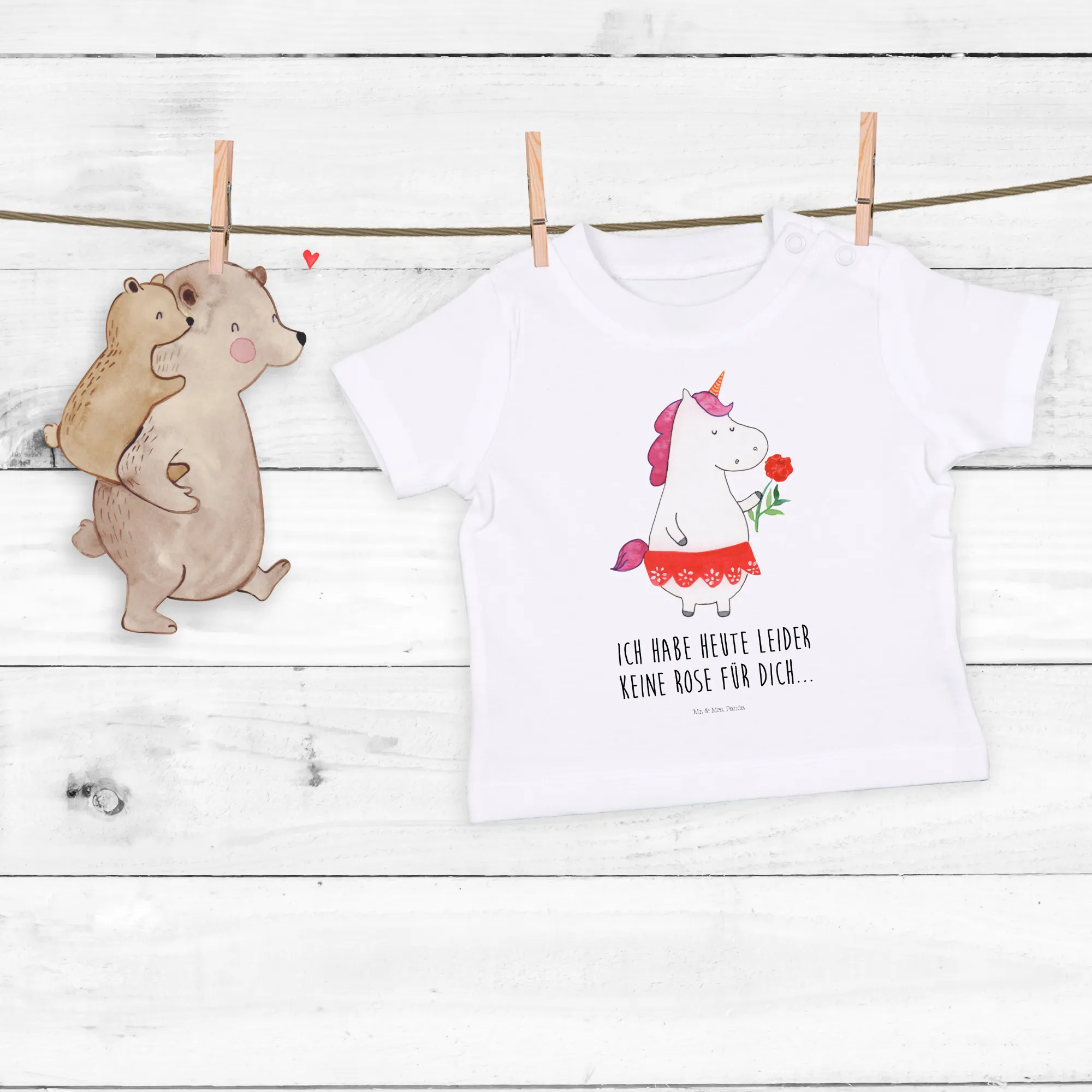 Organic Baby Shirt Einhorn Dame