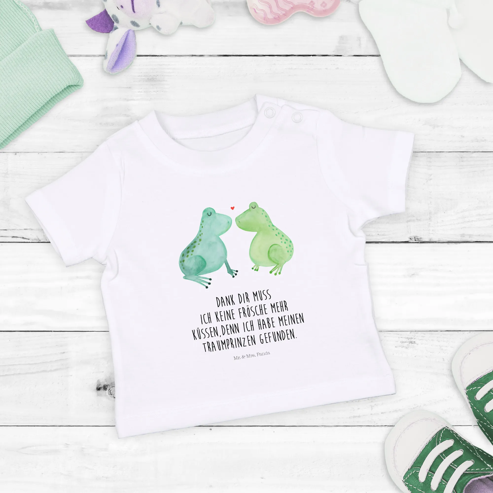 Organic Baby Shirt Frosch Liebe