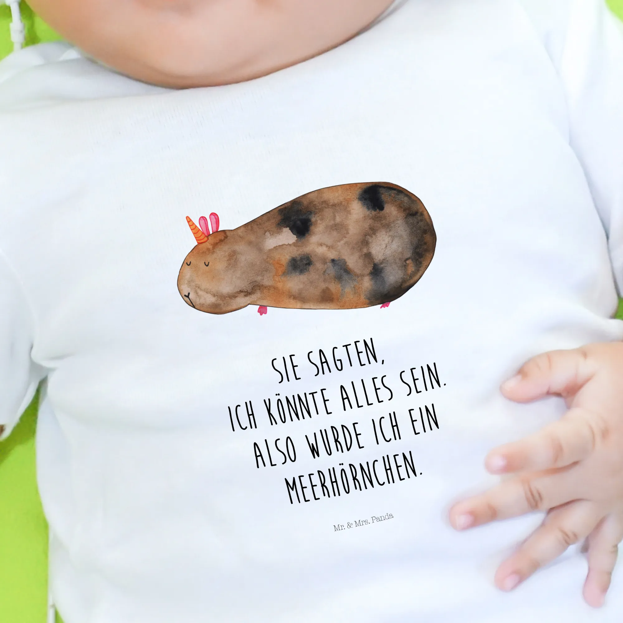 Organic Baby Shirt Einhorn Meerschweinchen