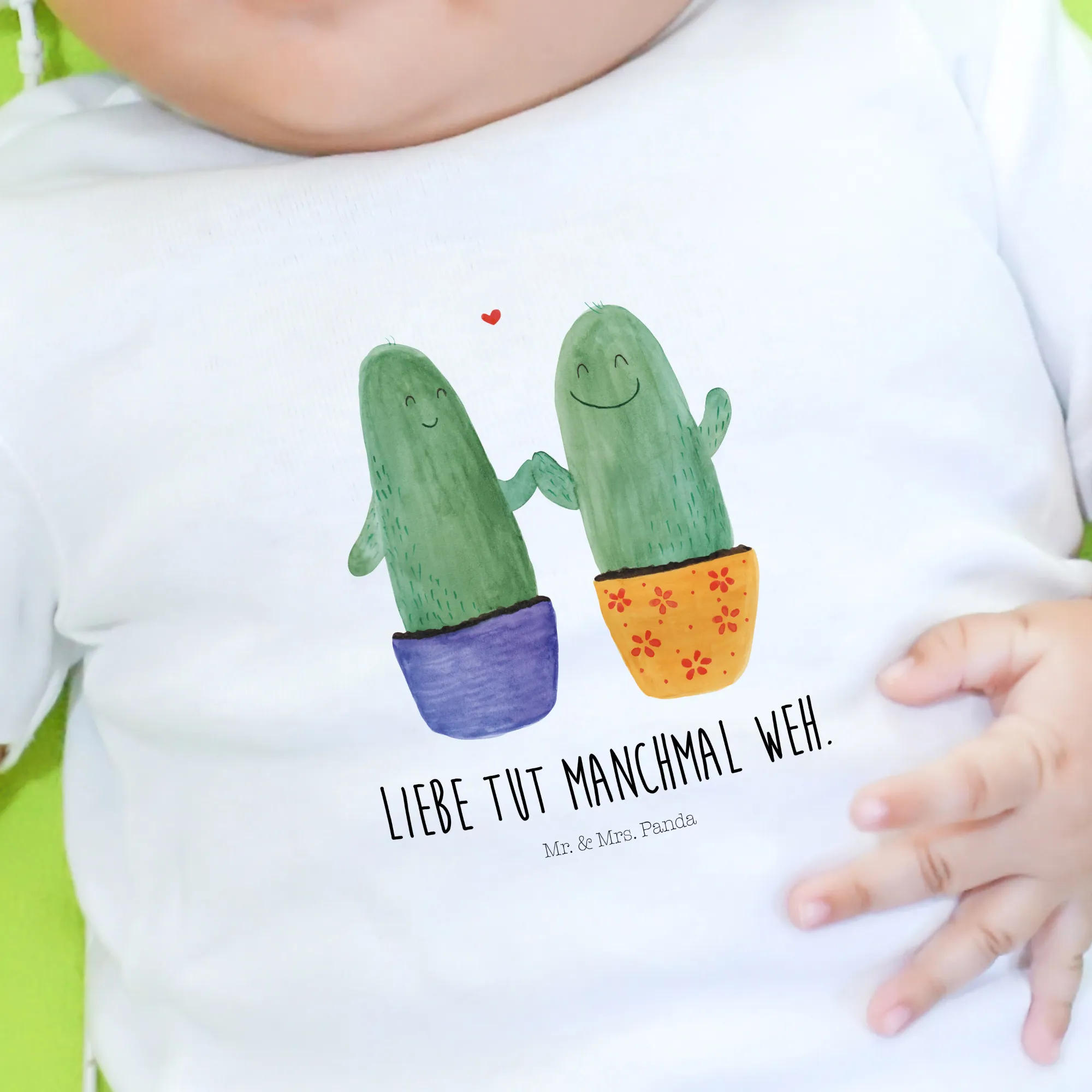 Organic Baby Shirt Kaktus Liebe