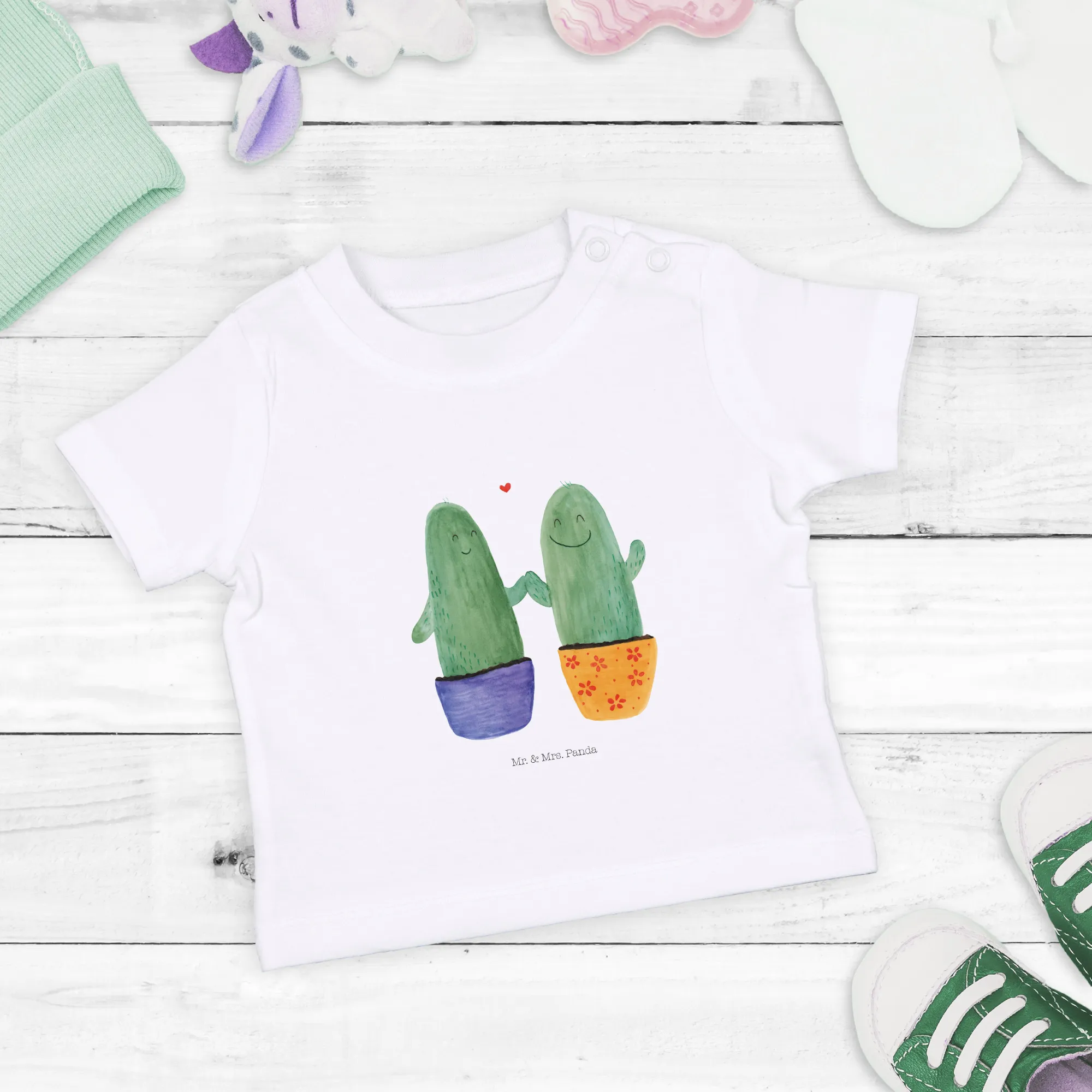 Organic Baby Shirt Kaktus Liebe