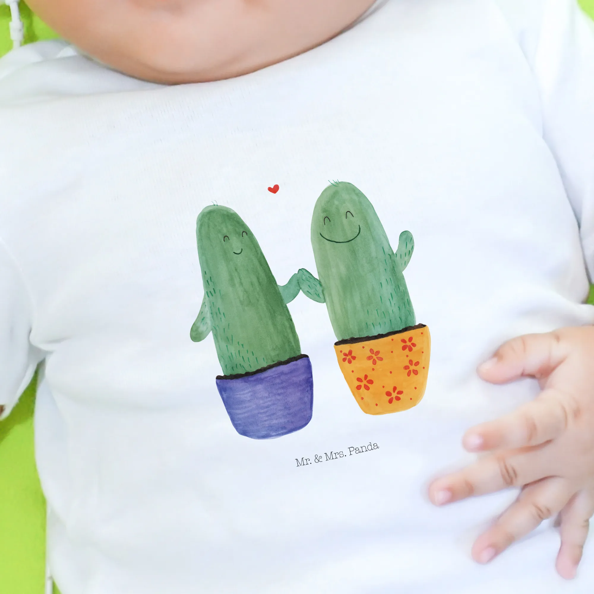 Organic Baby Shirt Kaktus Liebe