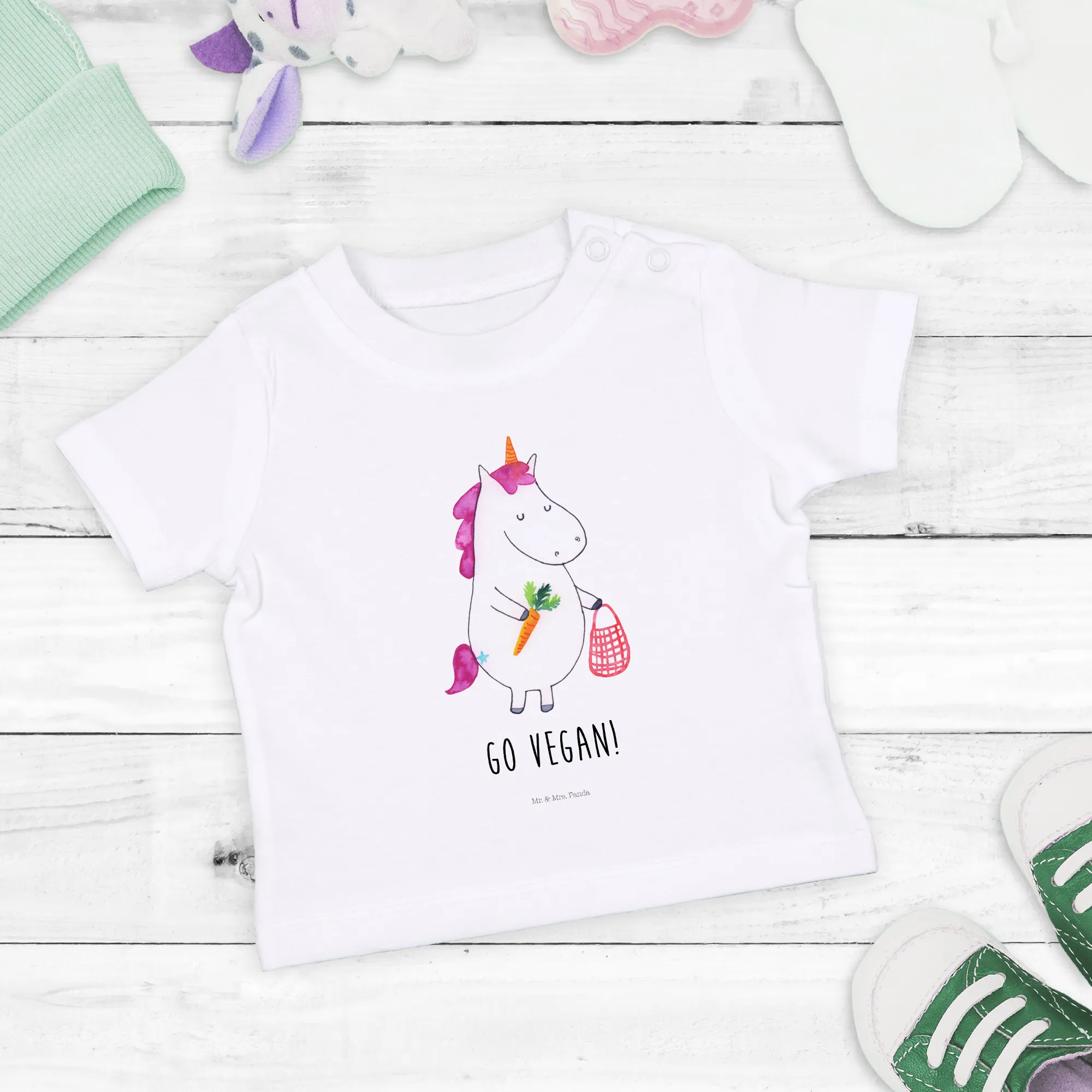 Organic Baby Shirt Einhorn Vegan