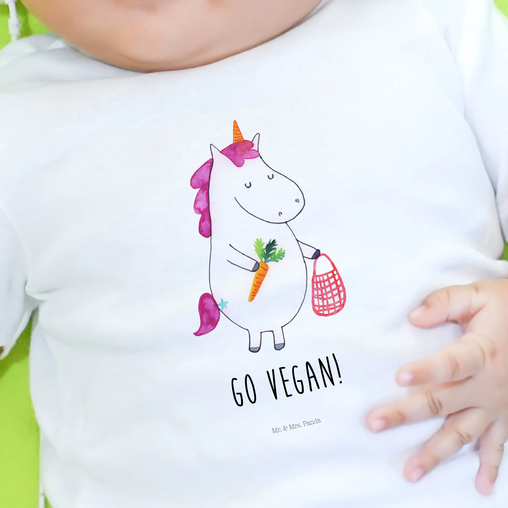 Organic Baby Shirt Einhorn Vegan