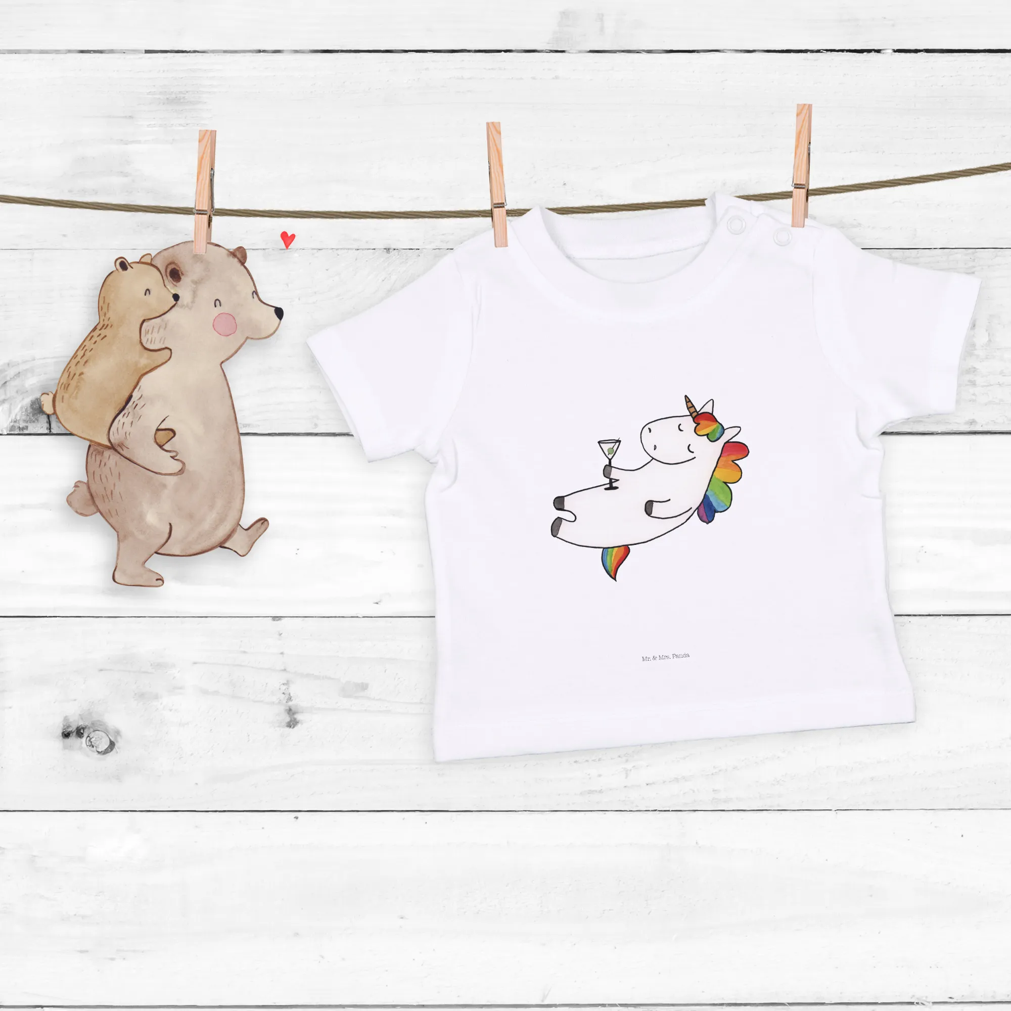 Organic Baby Shirt Einhorn Cocktail