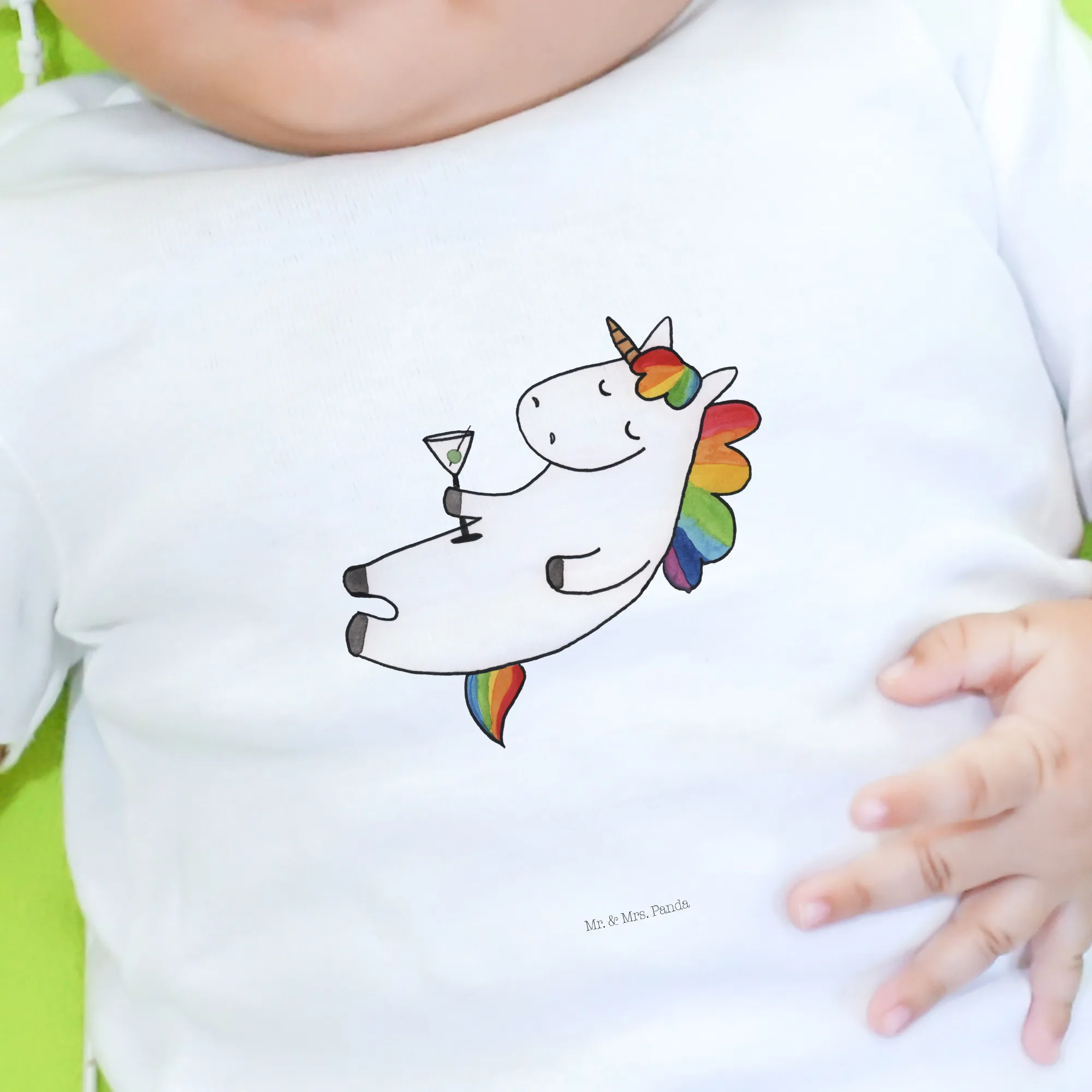 Organic Baby Shirt Einhorn Cocktail