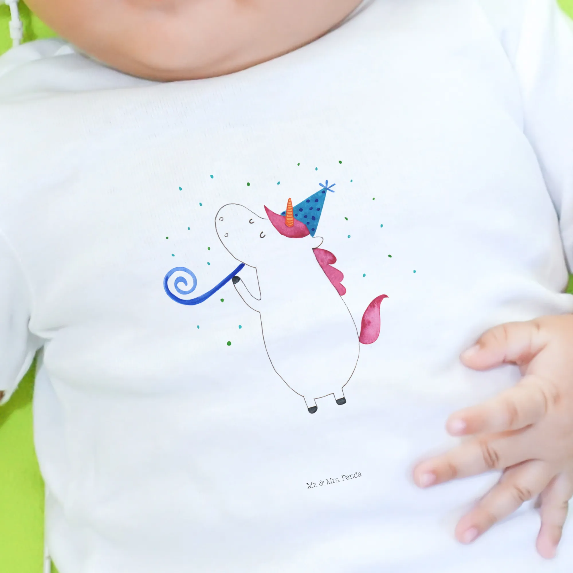 Organic Baby Shirt Einhorn Party