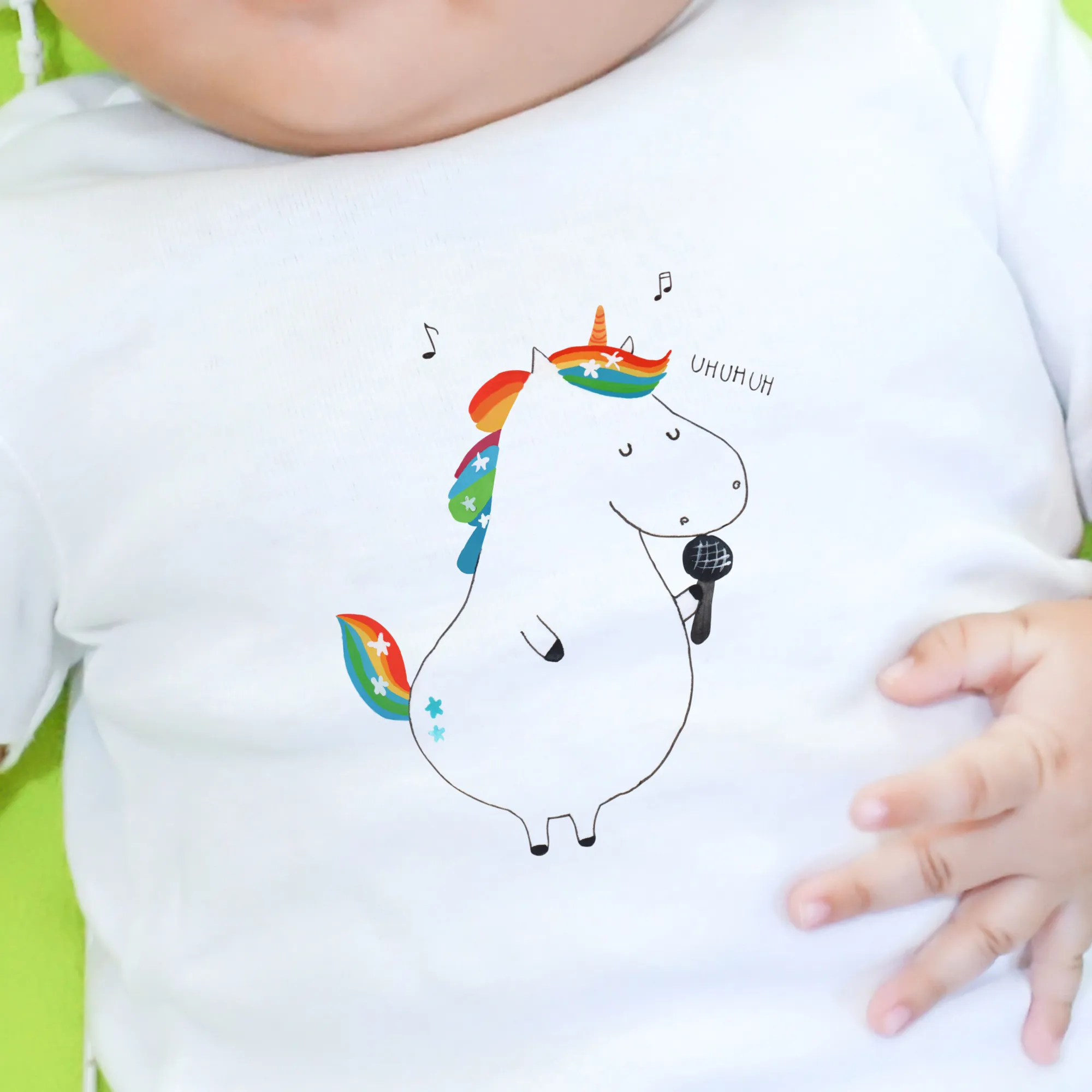 Organic Baby Shirt Einhorn Sänger