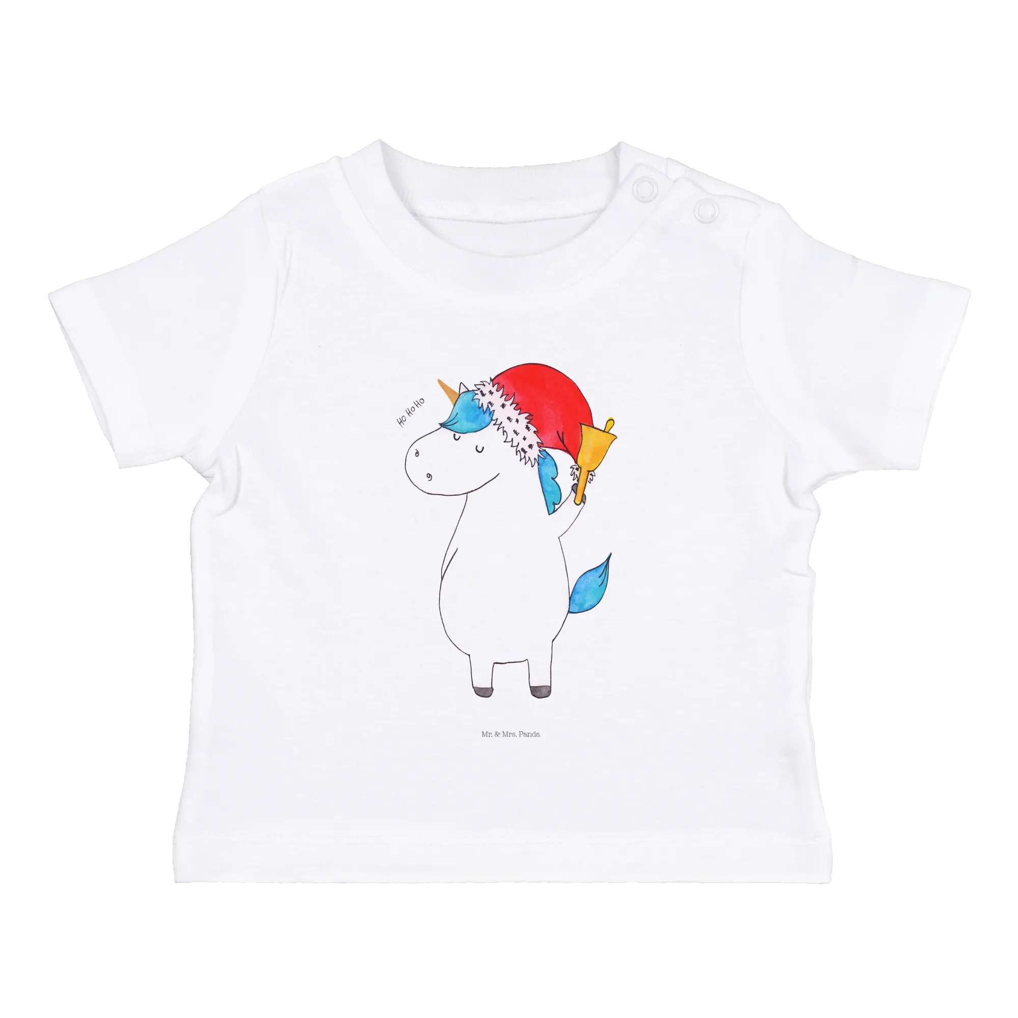 Organic Baby Shirt Einhorn Weihnachtsmann