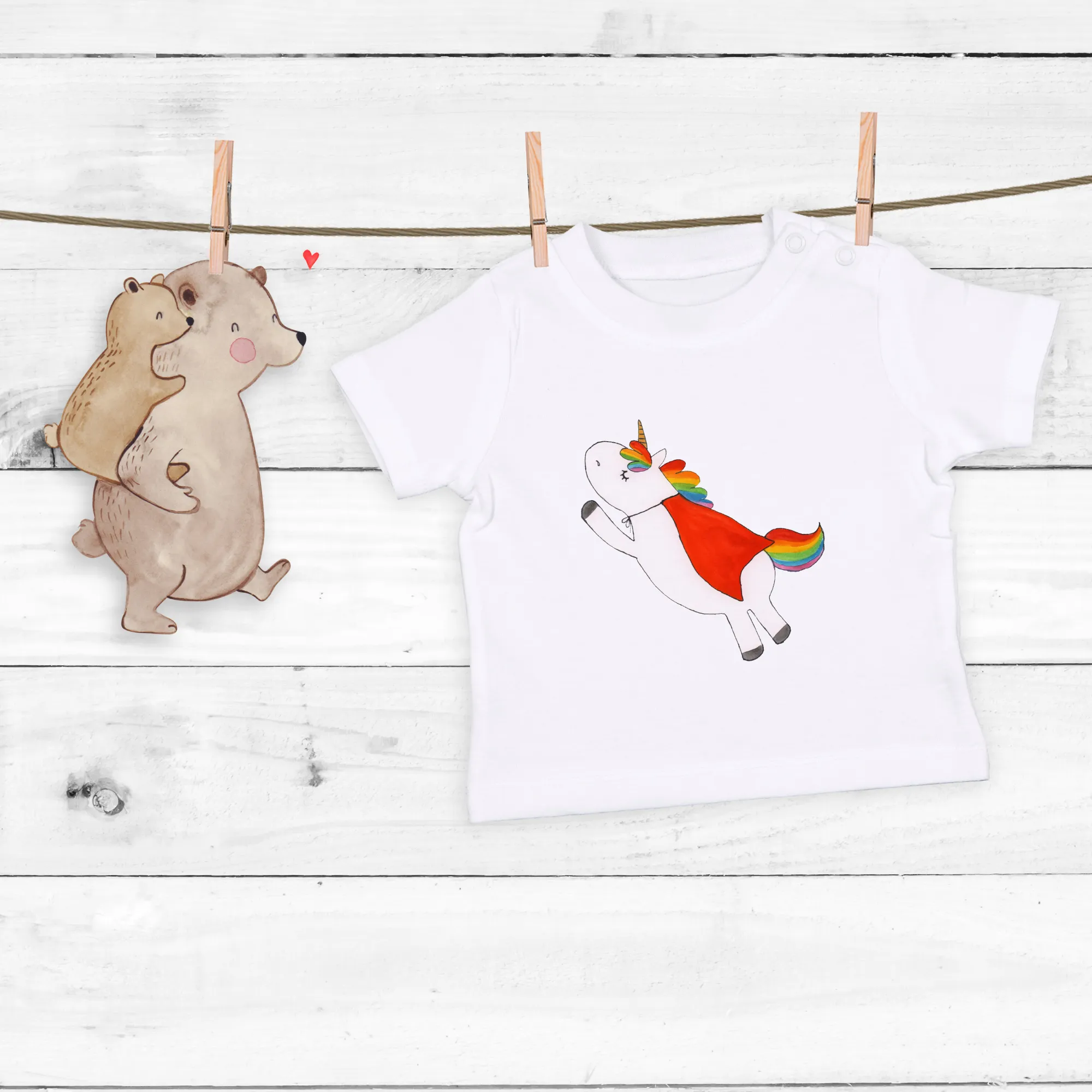 Organic Baby Shirt Einhorn Super