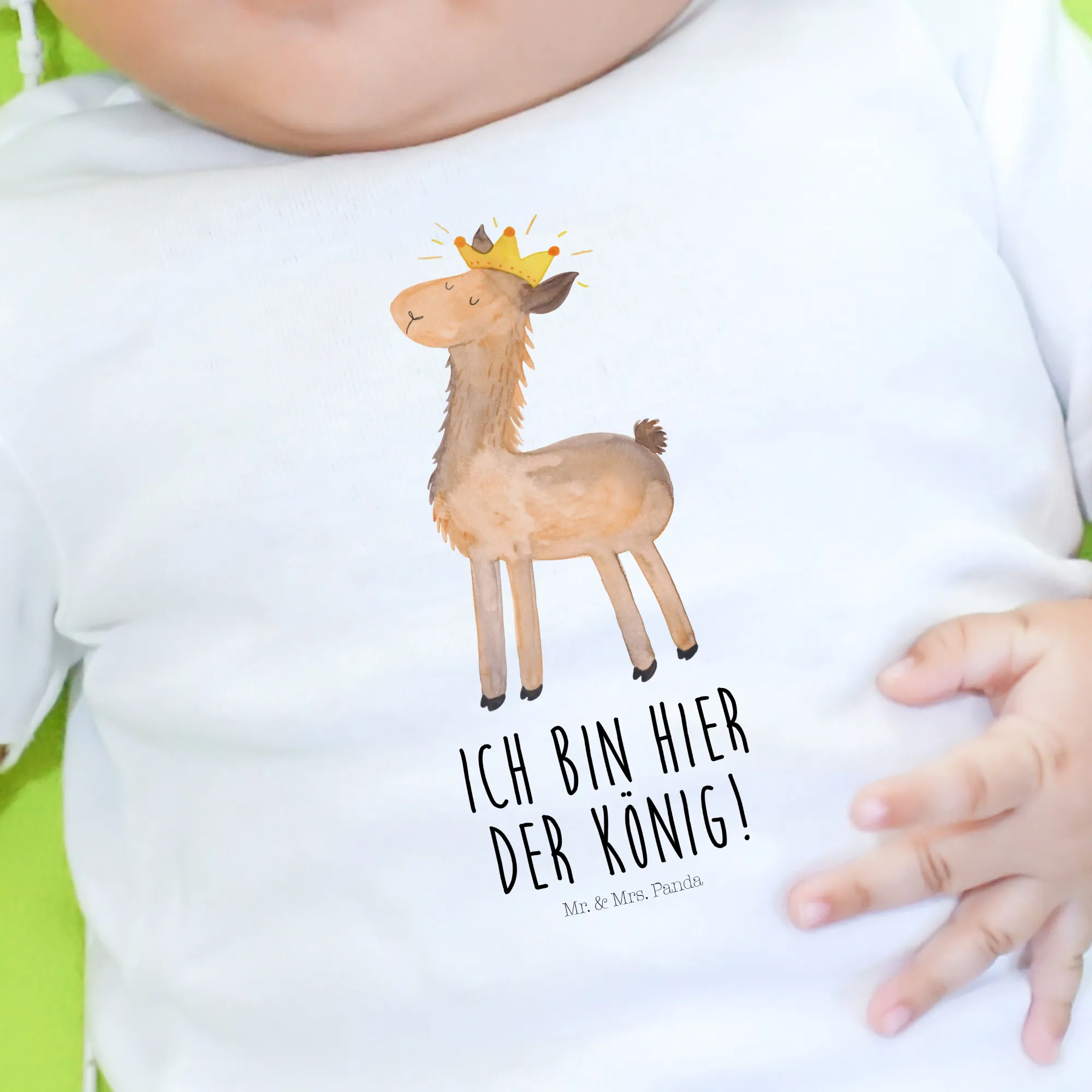 Organic Baby Shirt Lama König