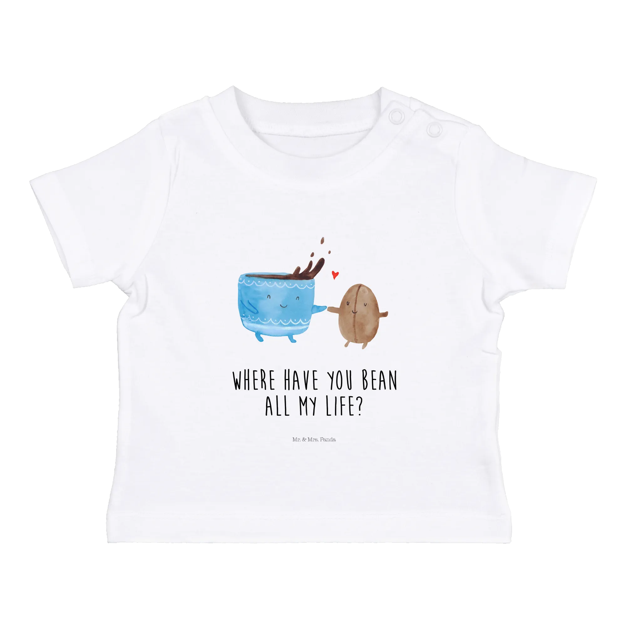 Organic Baby Shirt Kaffee Bohne