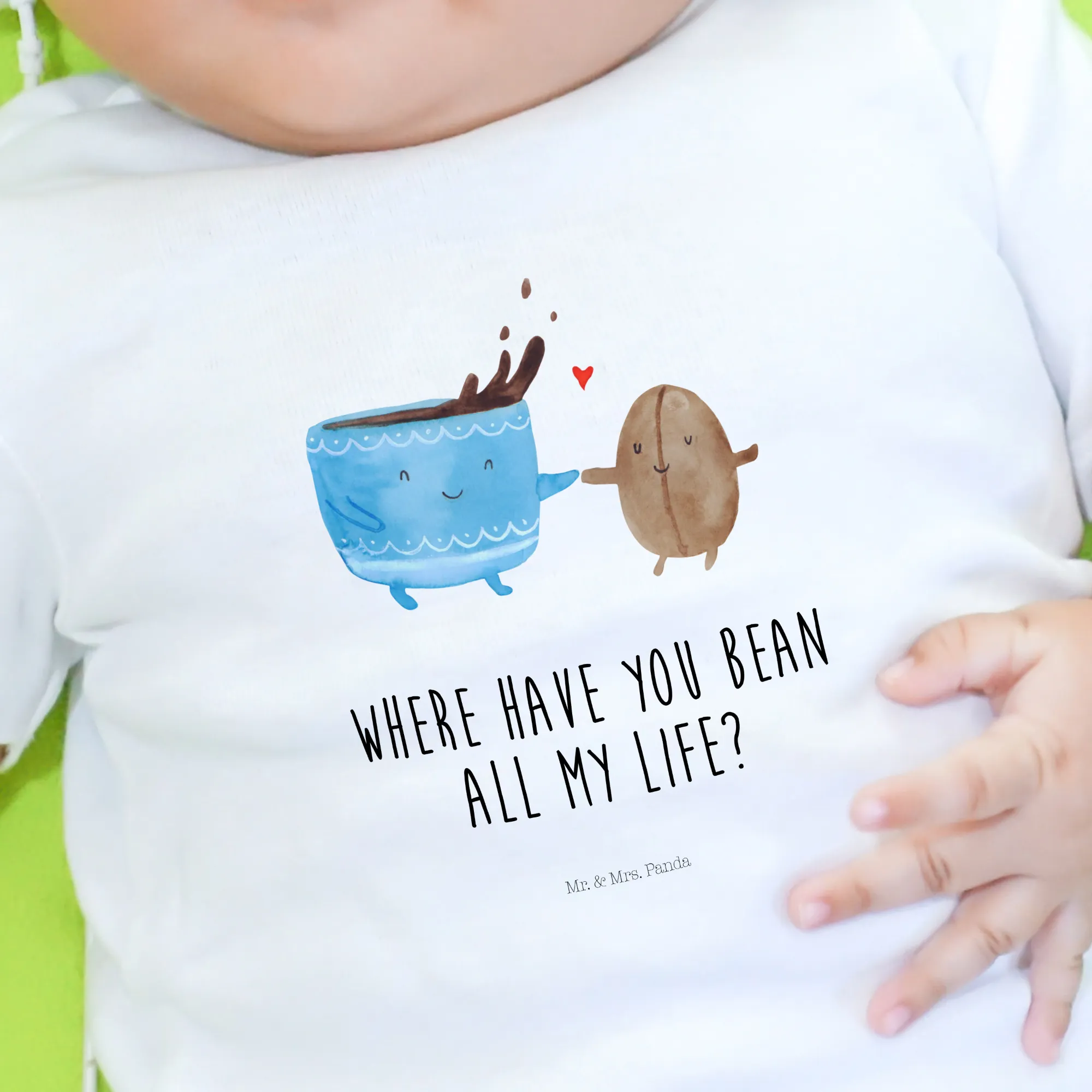 Organic Baby Shirt Kaffee Bohne