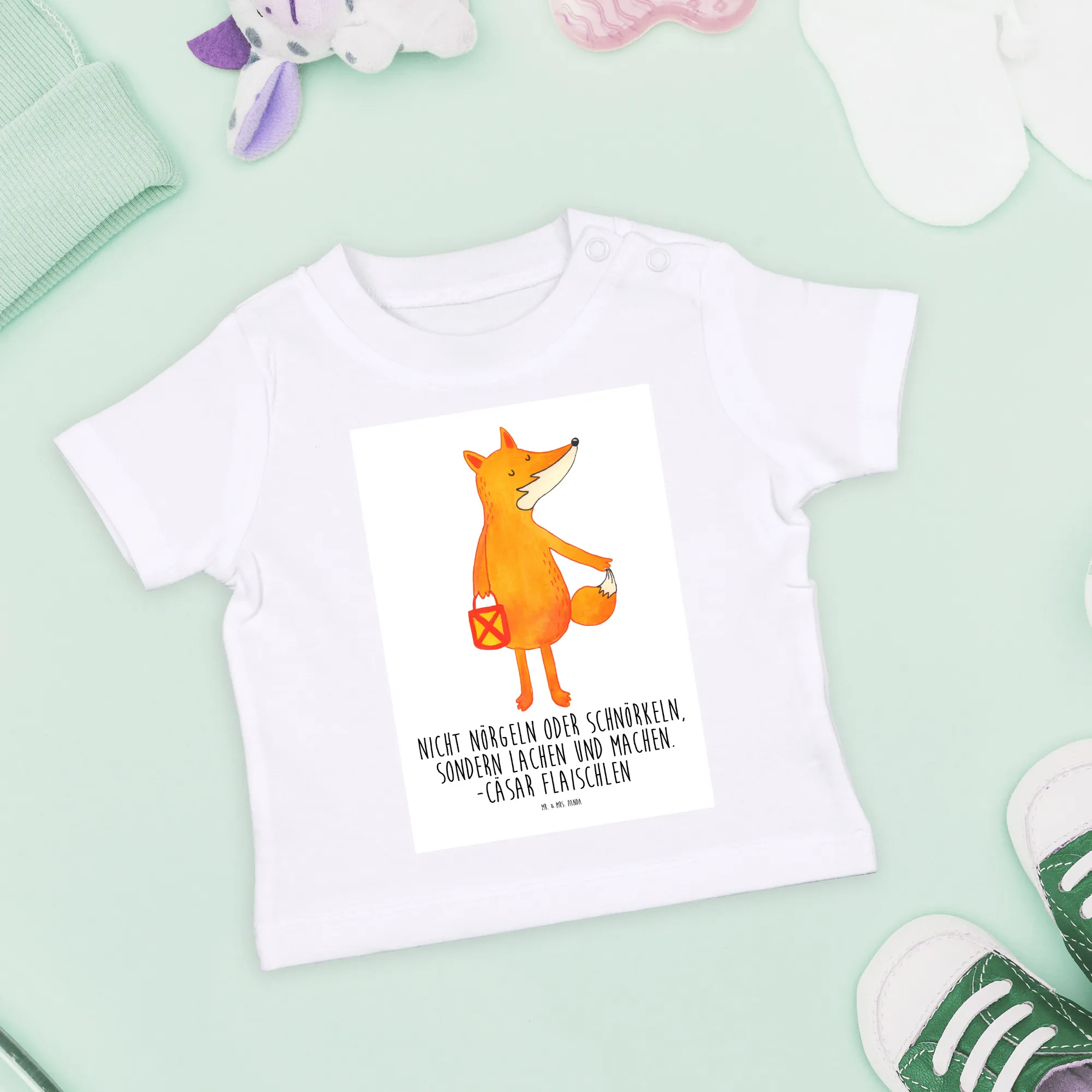 Organic Baby Shirt Fuchs Laterne