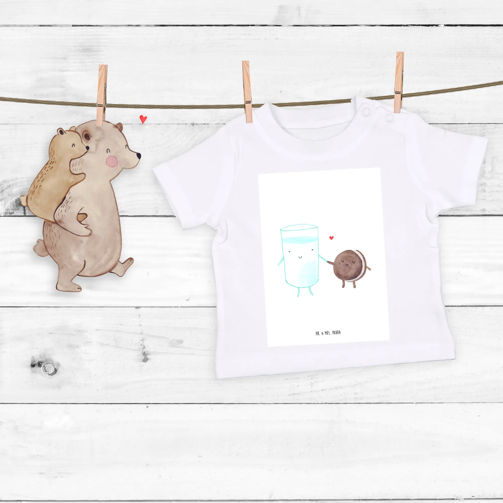 Organic Baby Shirt Milch Keks