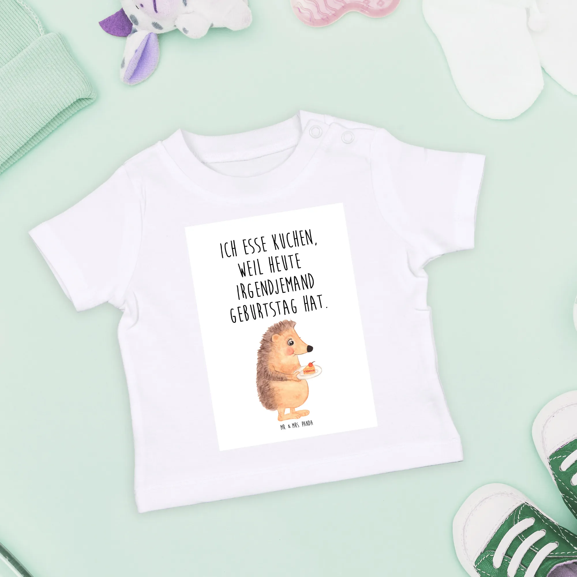 Organic Baby Shirt Igel Kuchenstück