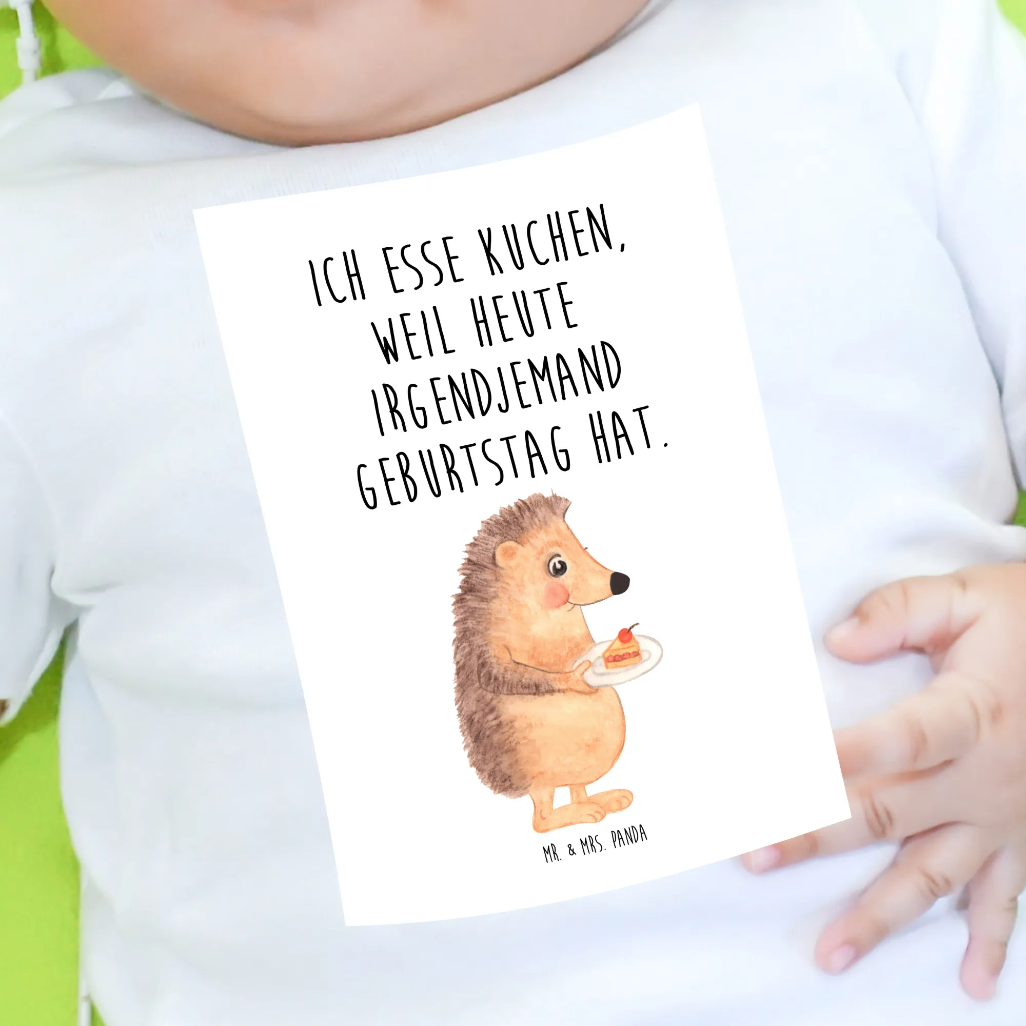 Organic Baby Shirt Igel Kuchenstück