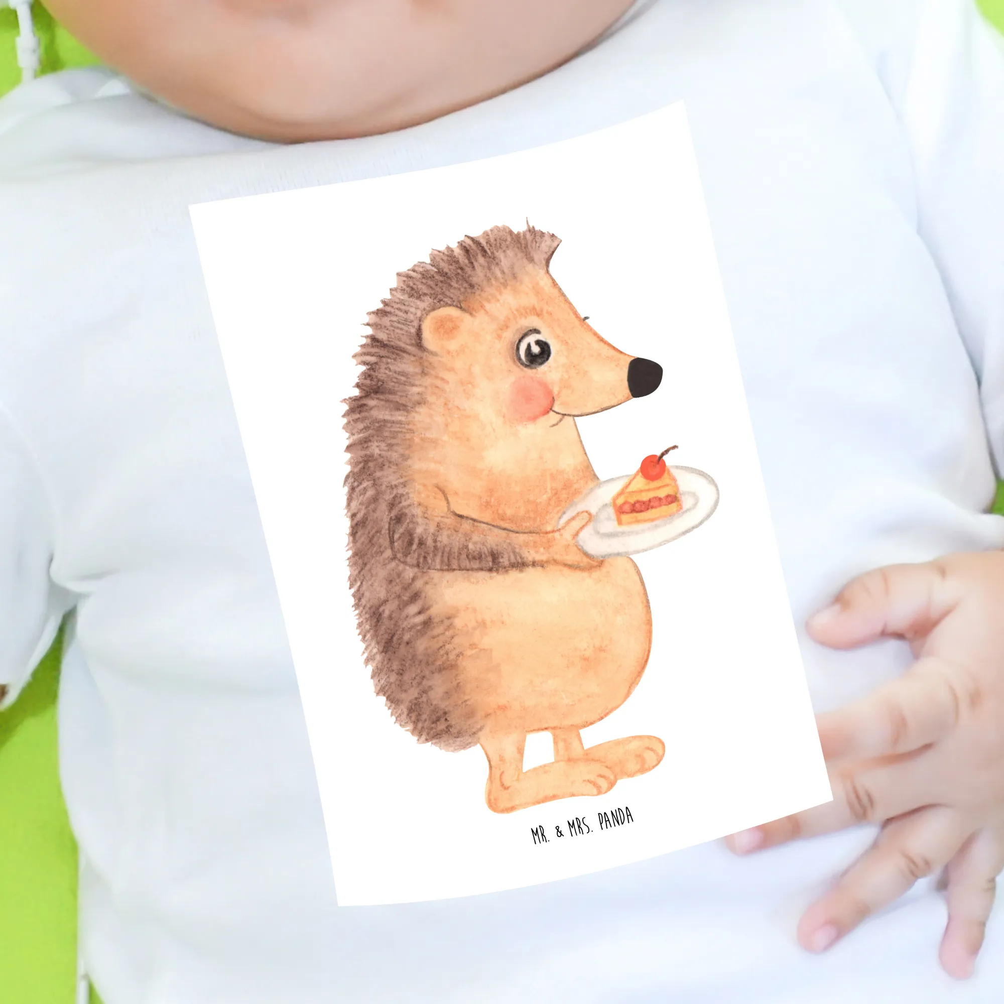 Organic Baby Shirt Igel Kuchenstück