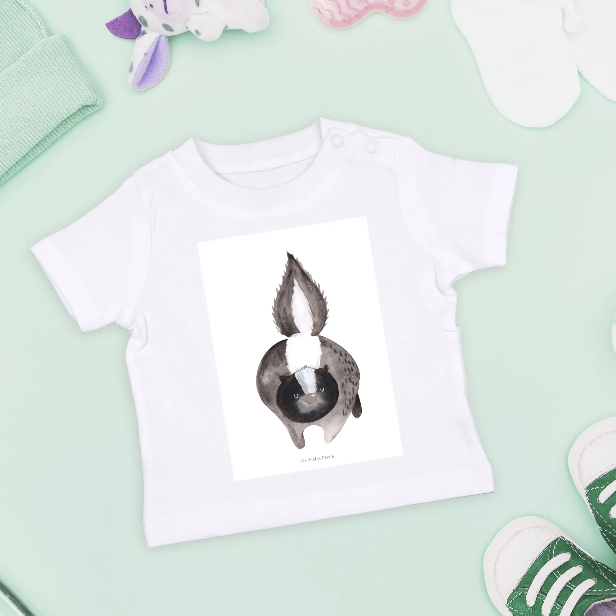 Organic Baby Shirt Stinktier Angriff