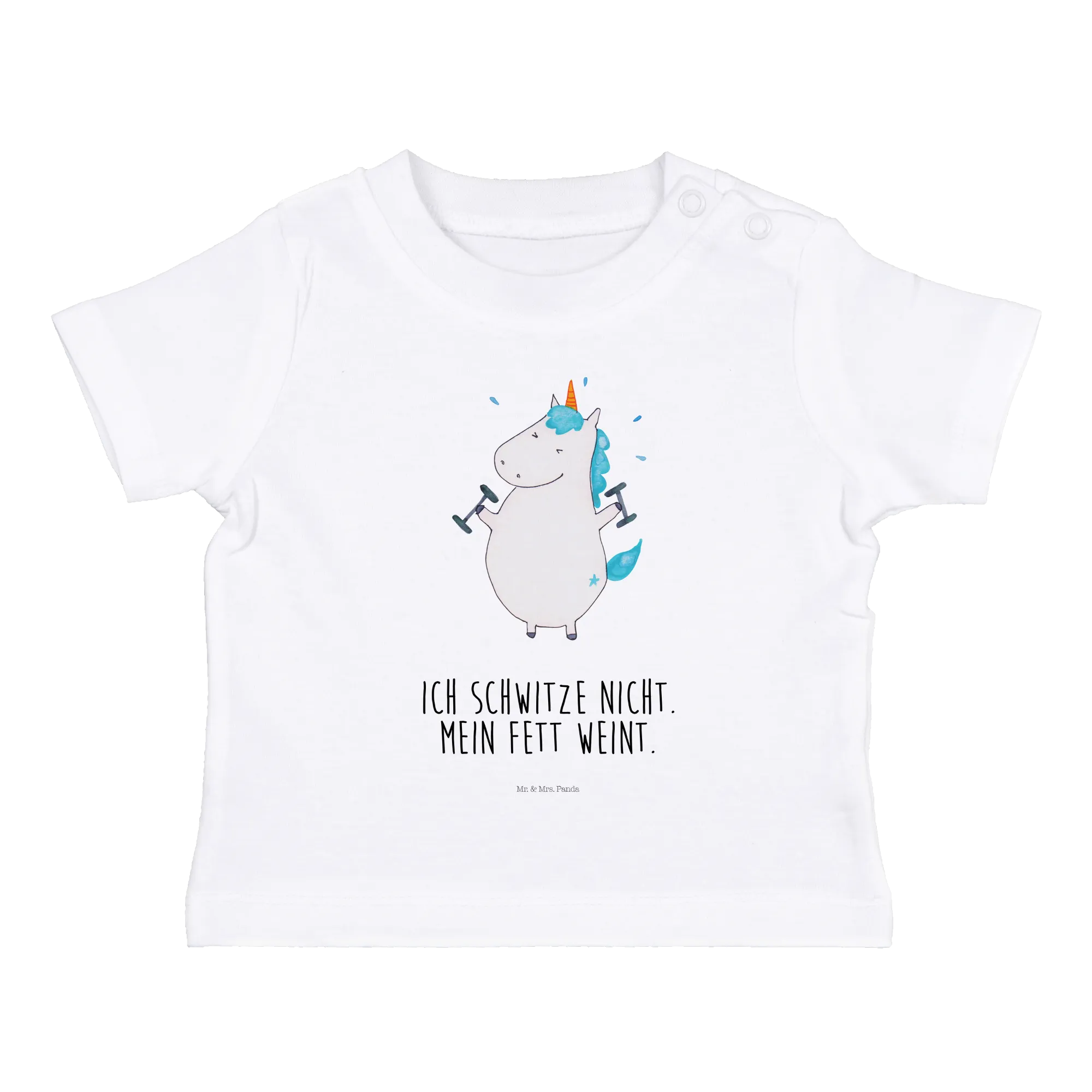 Organic Baby Shirt Einhorn Fitness