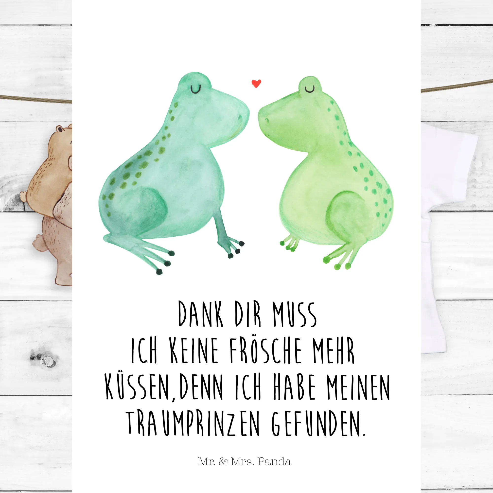 Organic Baby Shirt Frosch Liebe