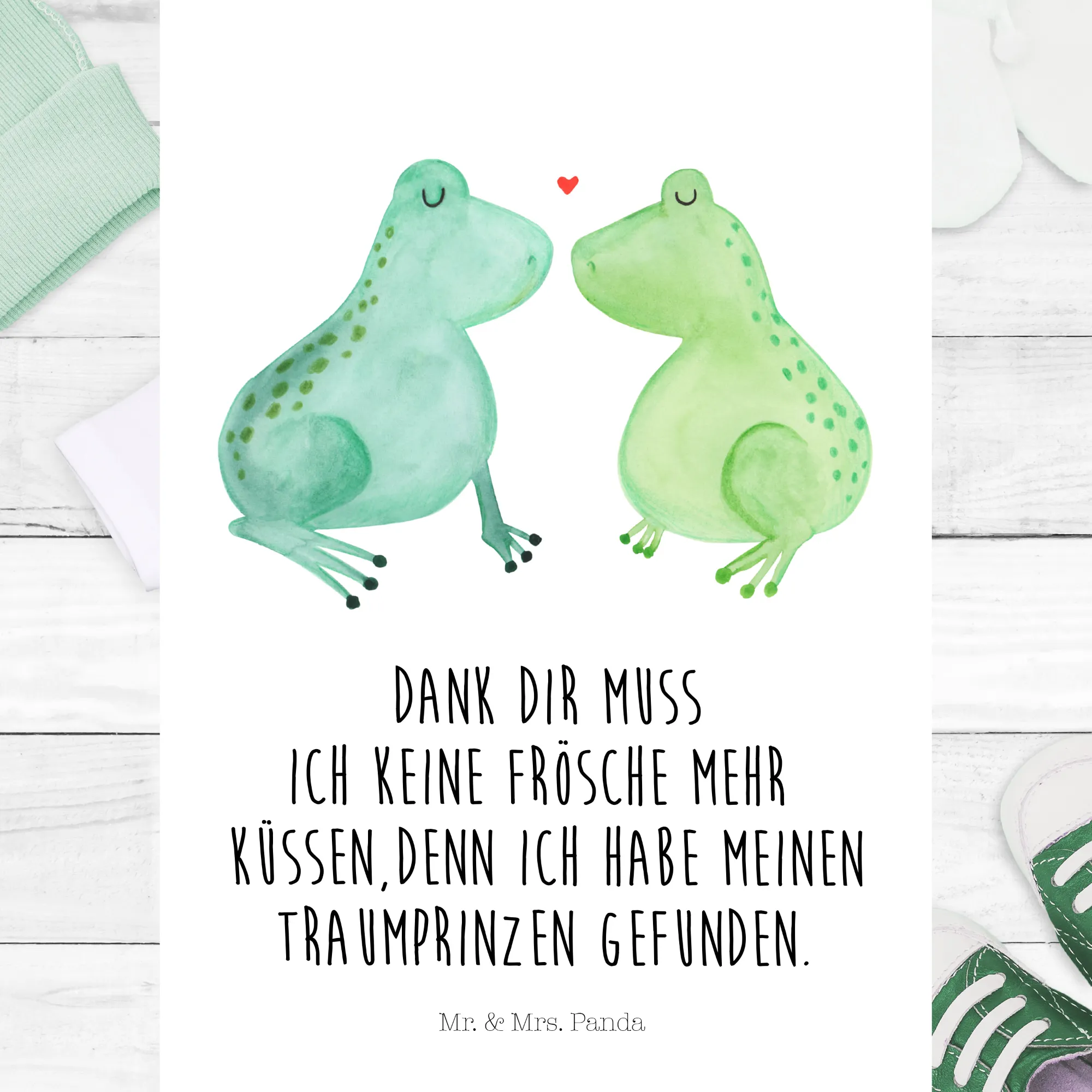 Organic Baby Shirt Frosch Liebe