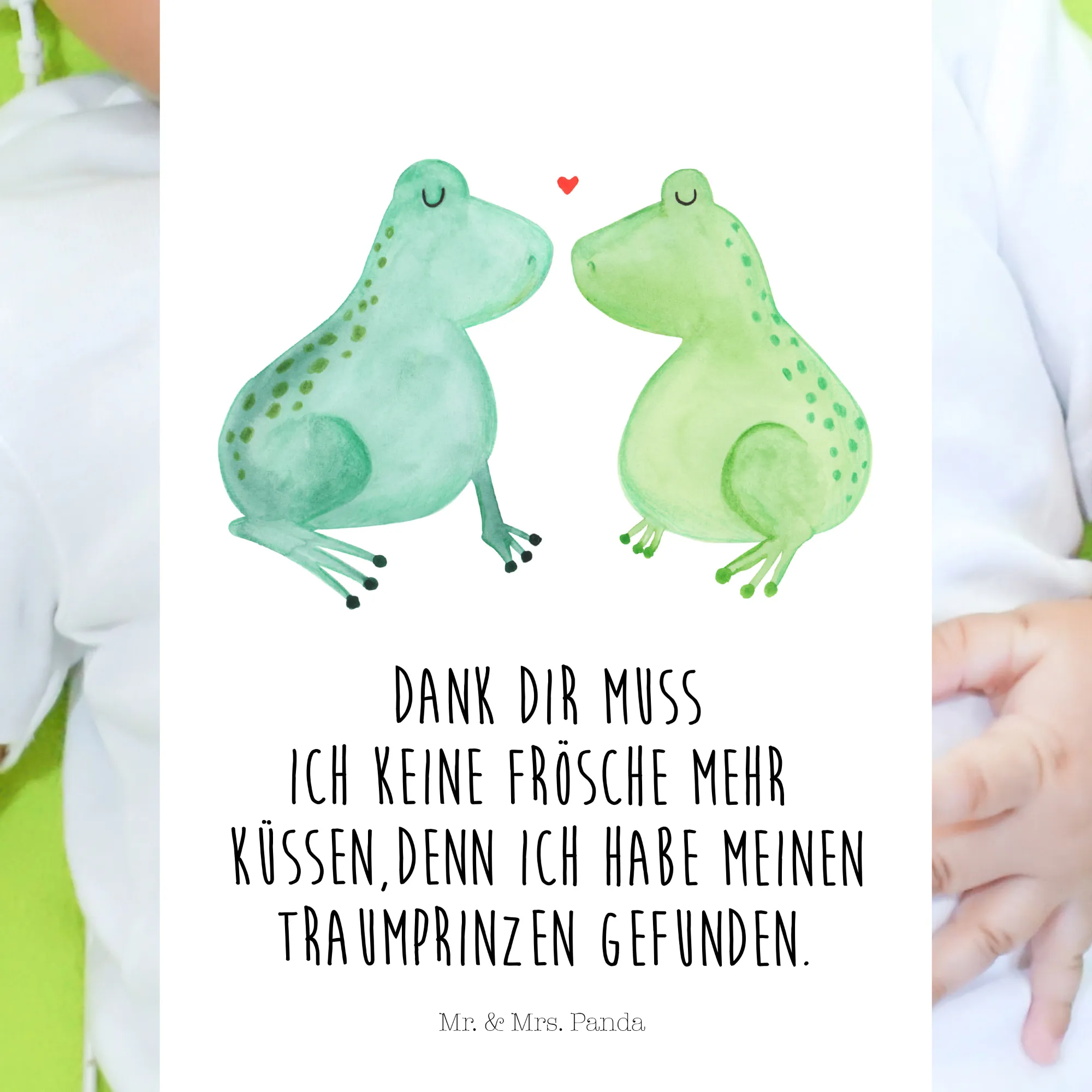 Organic Baby Shirt Frosch Liebe