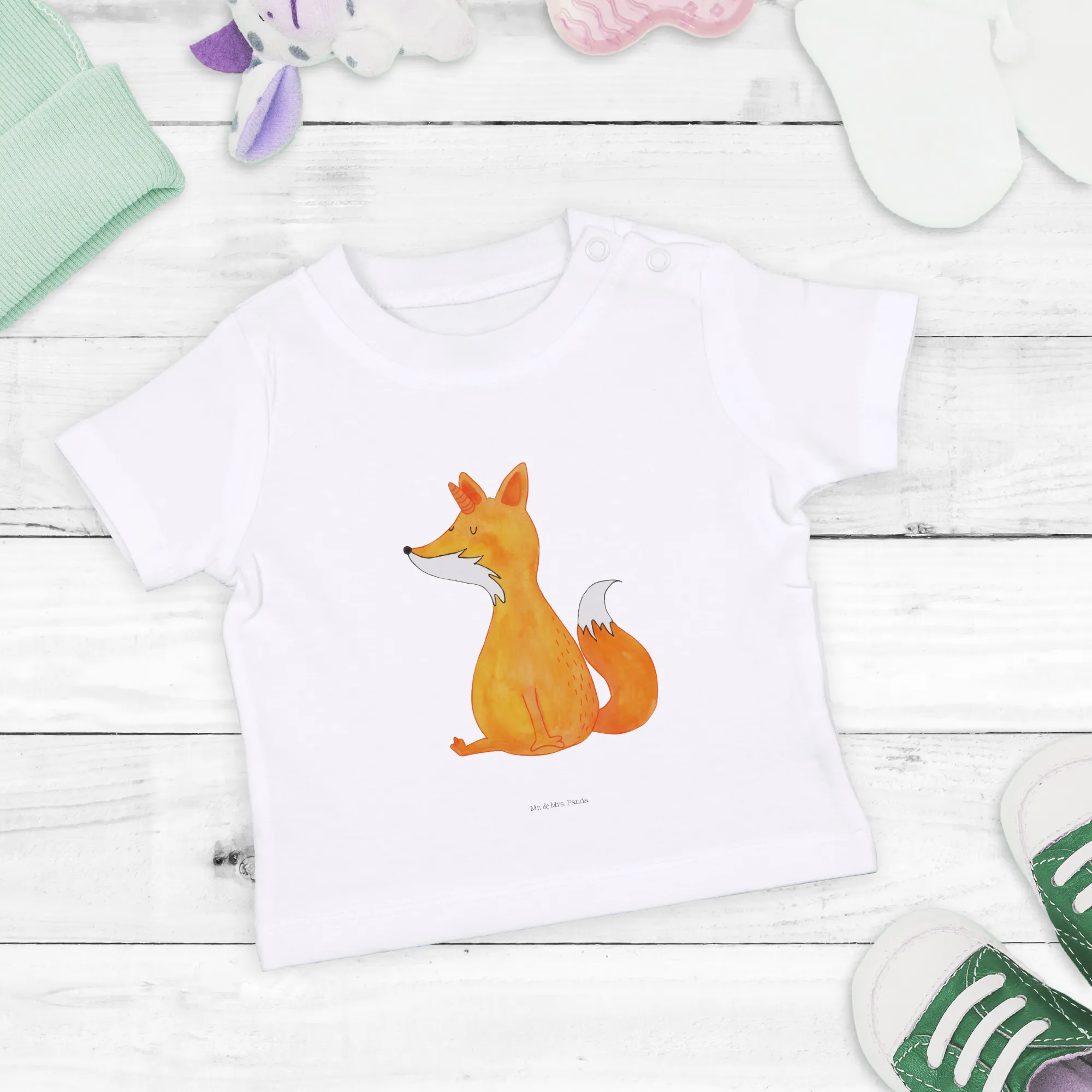 Organic Baby Shirt Einhorn Fuchs