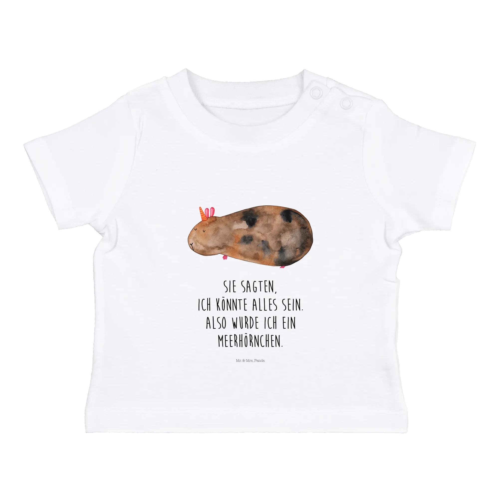 Organic Baby Shirt Einhorn Meerschweinchen