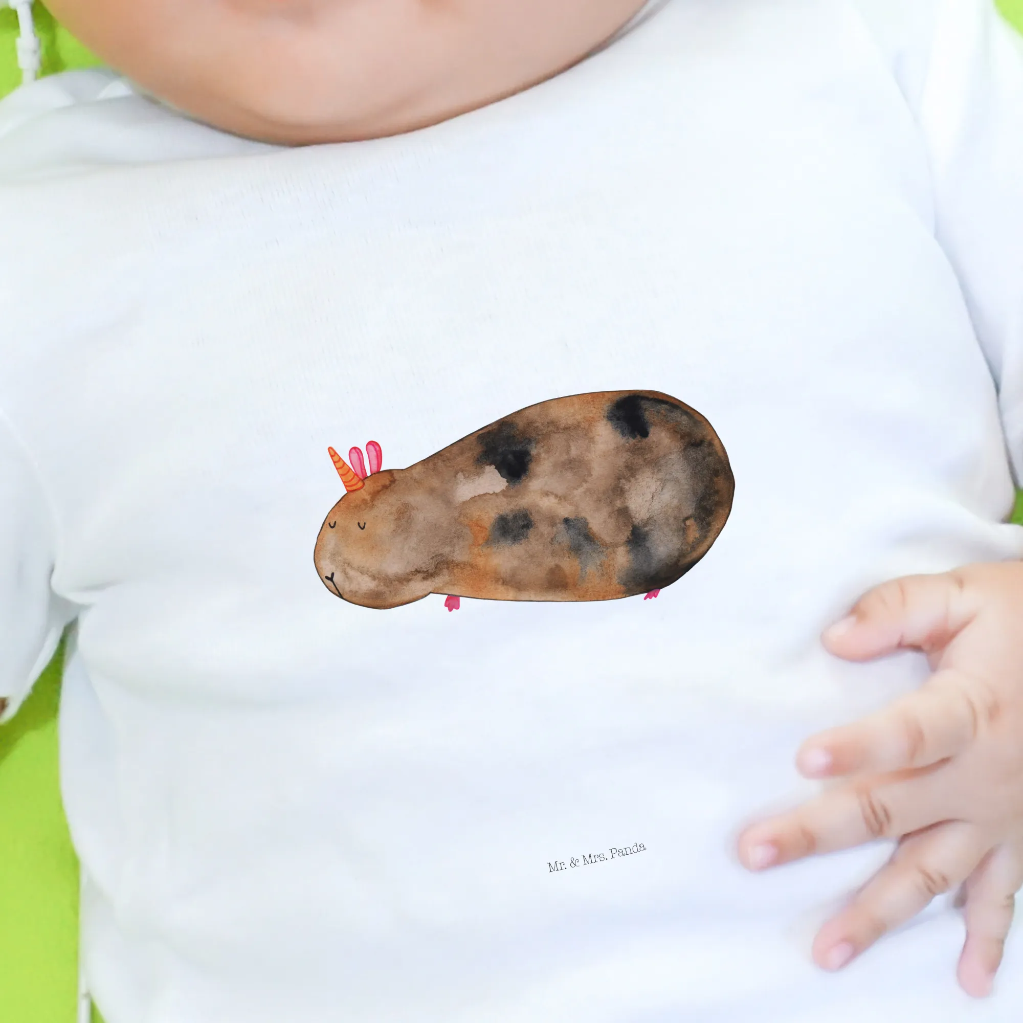 Organic Baby Shirt Einhorn Meerschweinchen