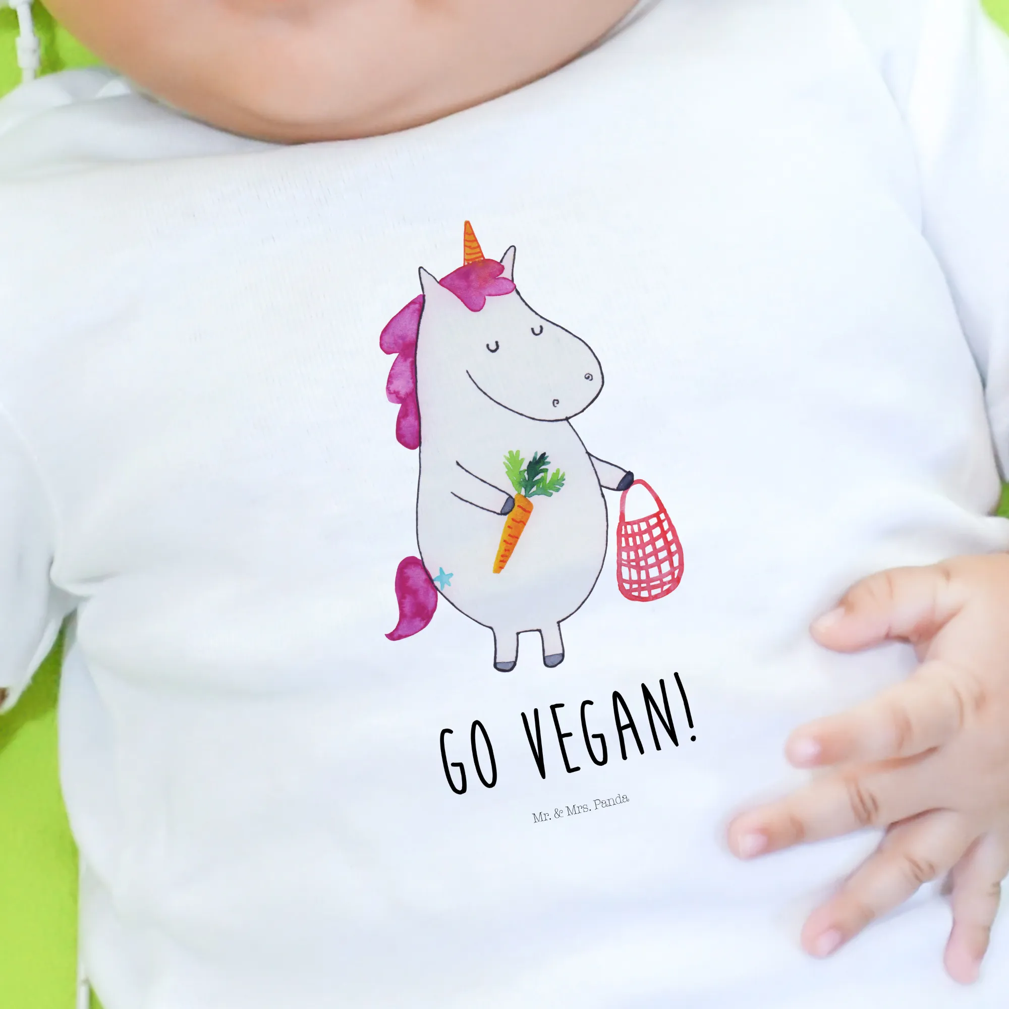 Organic Baby Shirt Einhorn Vegan