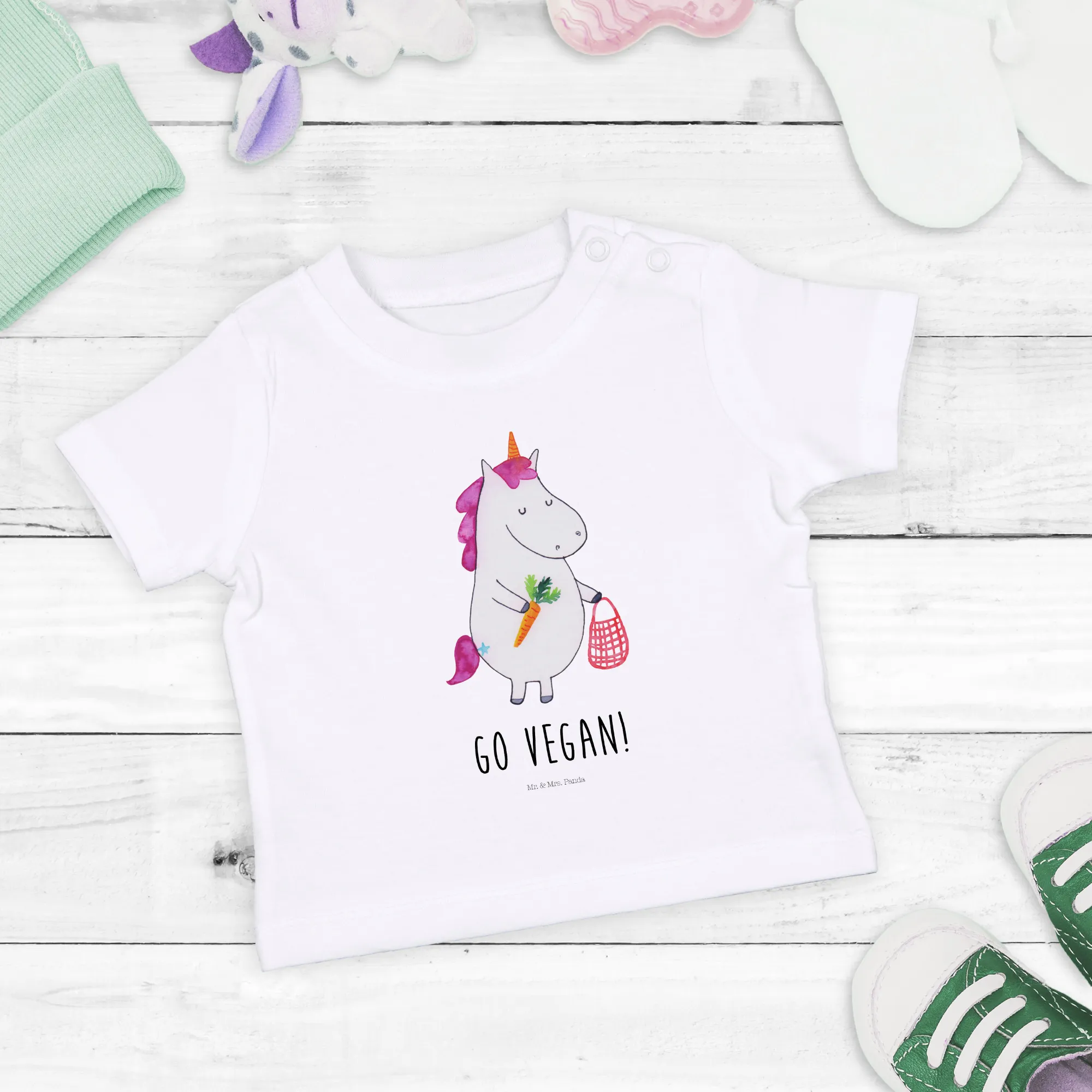 Organic Baby Shirt Einhorn Vegan