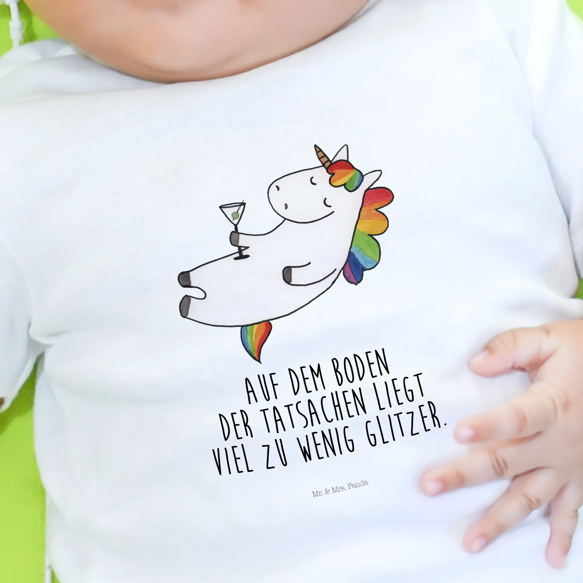 Organic Baby Shirt Einhorn Cocktail