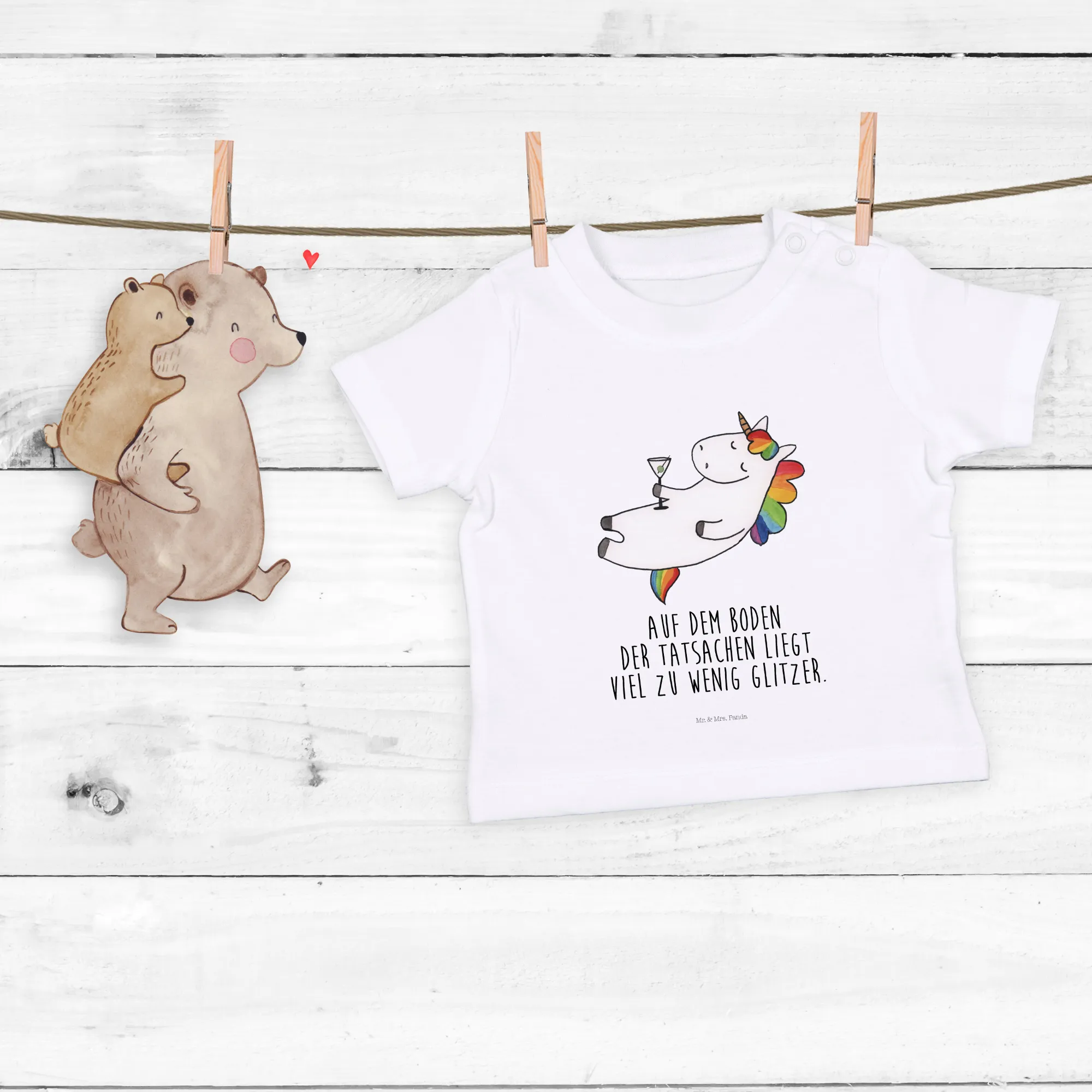 Organic Baby Shirt Einhorn Cocktail