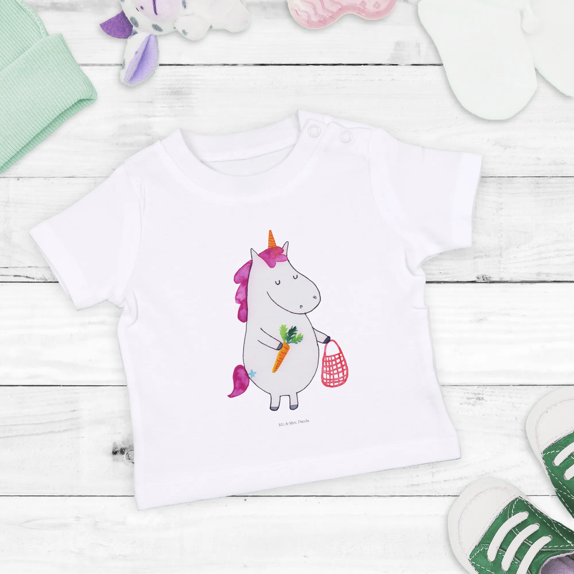 Organic Baby Shirt Einhorn Gemüse