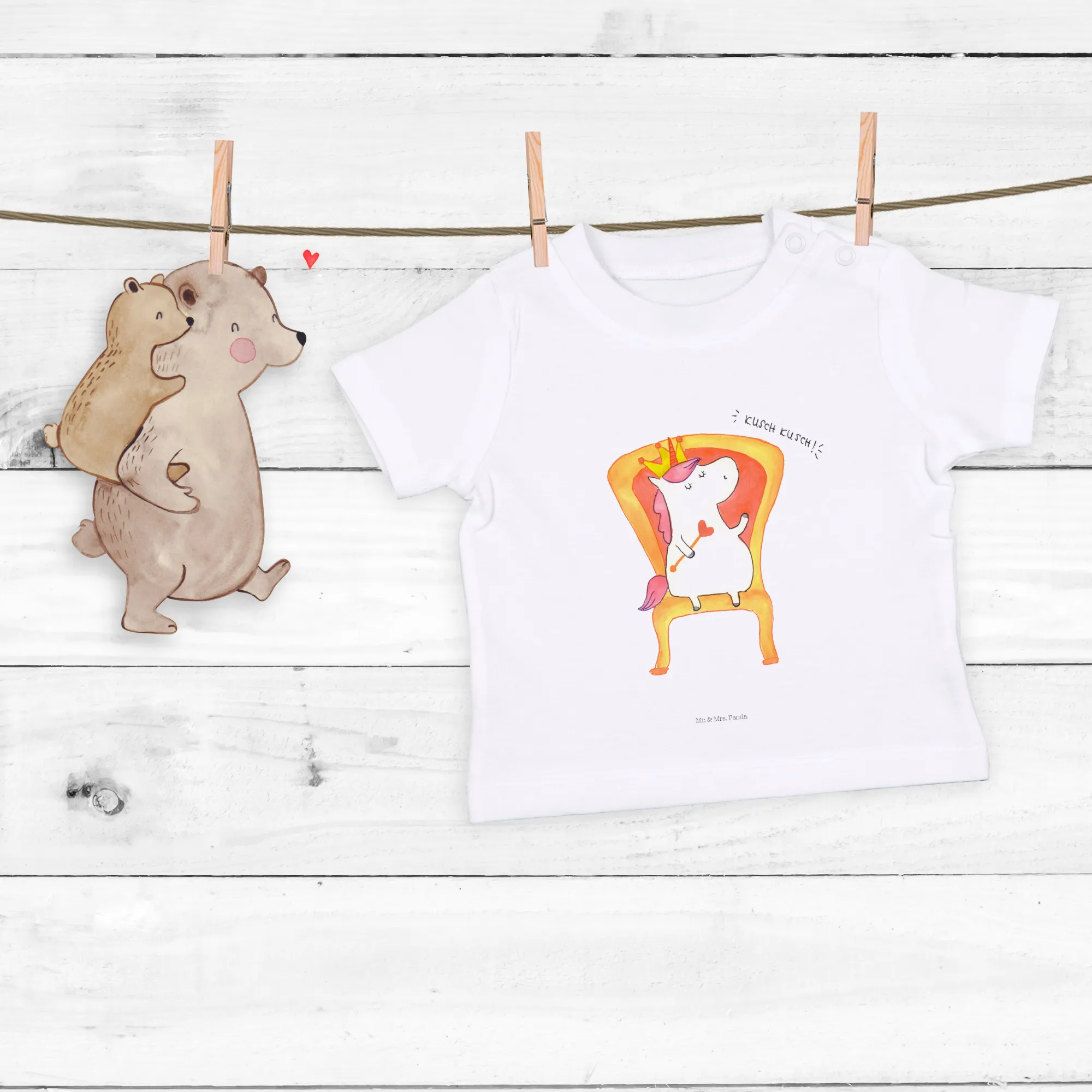 Organic Baby Shirt Einhorn König