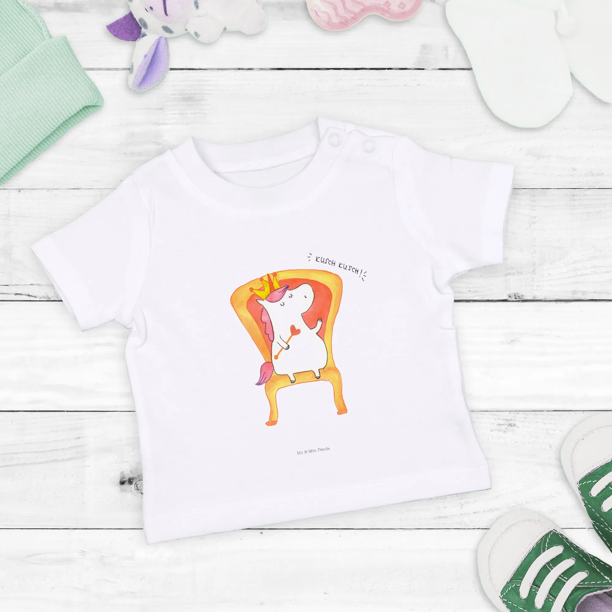 Organic Baby Shirt Einhorn König