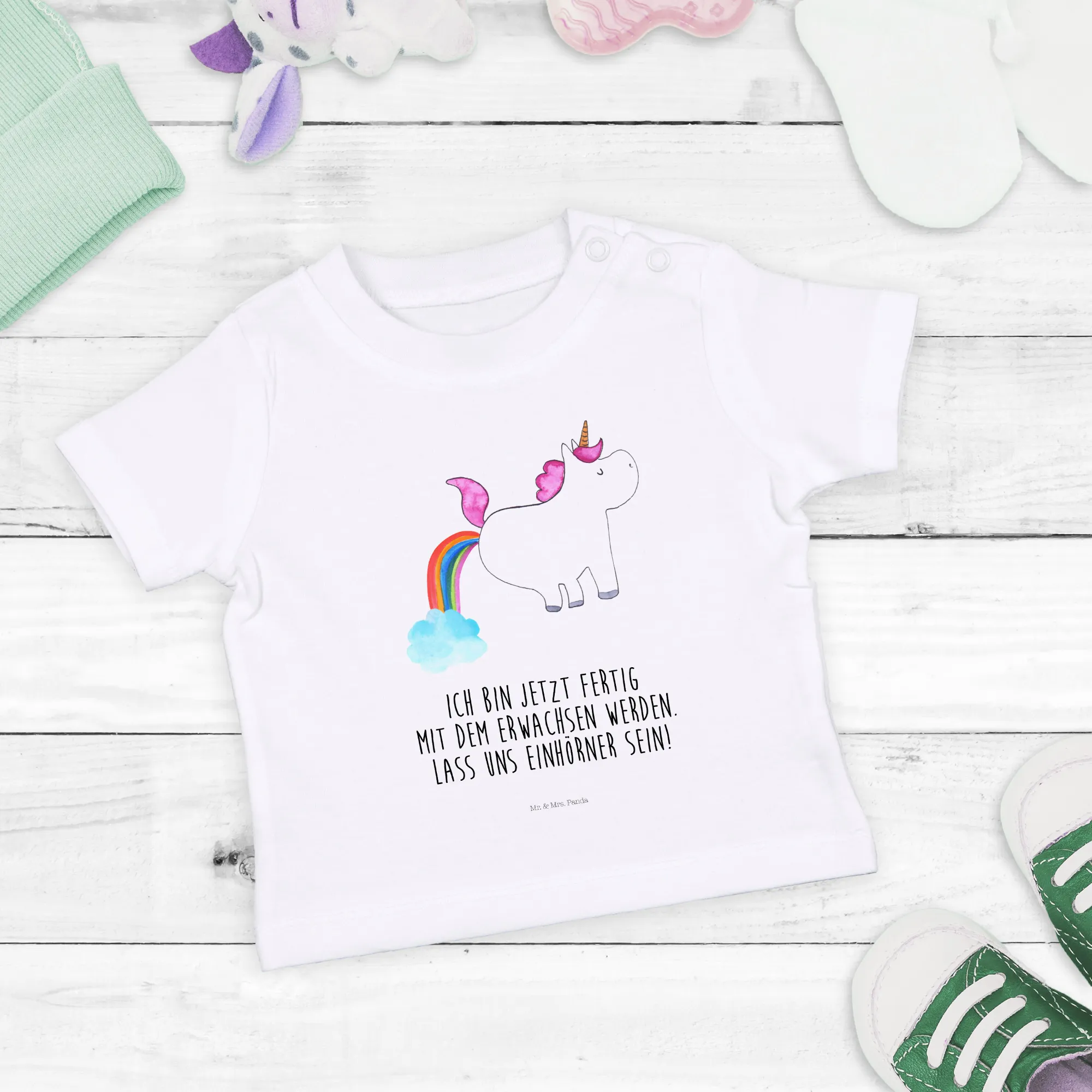 Organic Baby Shirt Einhorn Pupsen