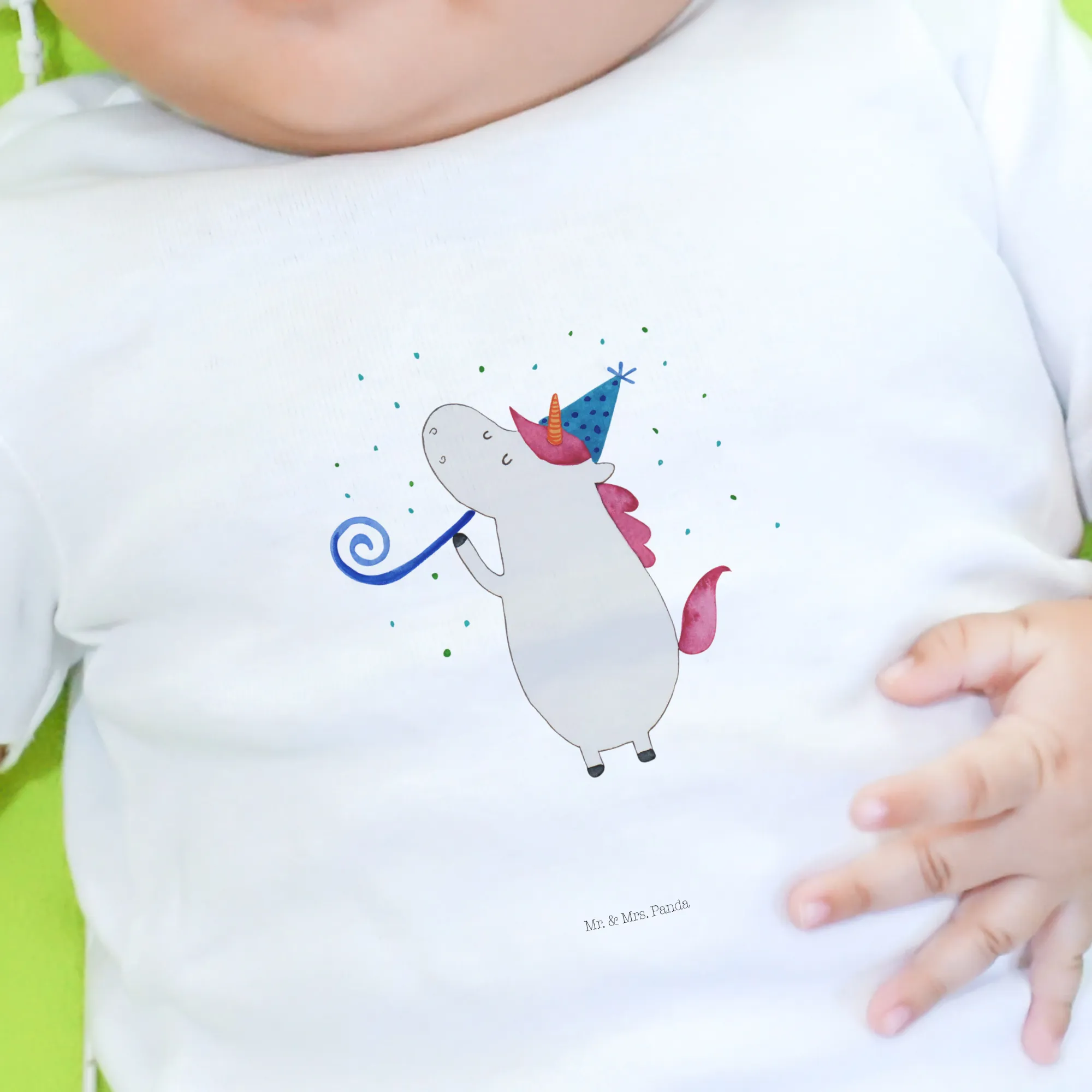 Organic Baby Shirt Einhorn Party