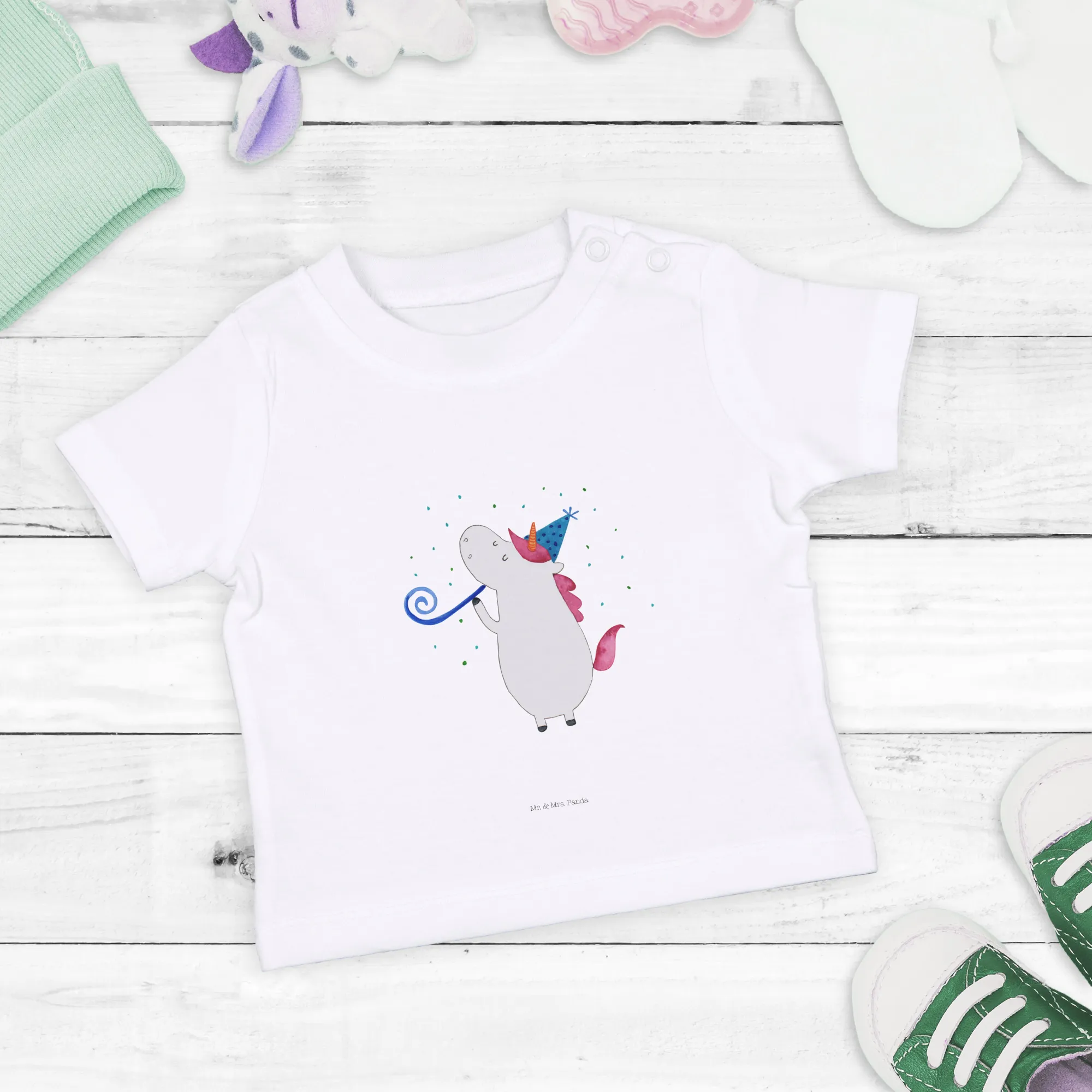 Organic Baby Shirt Einhorn Party