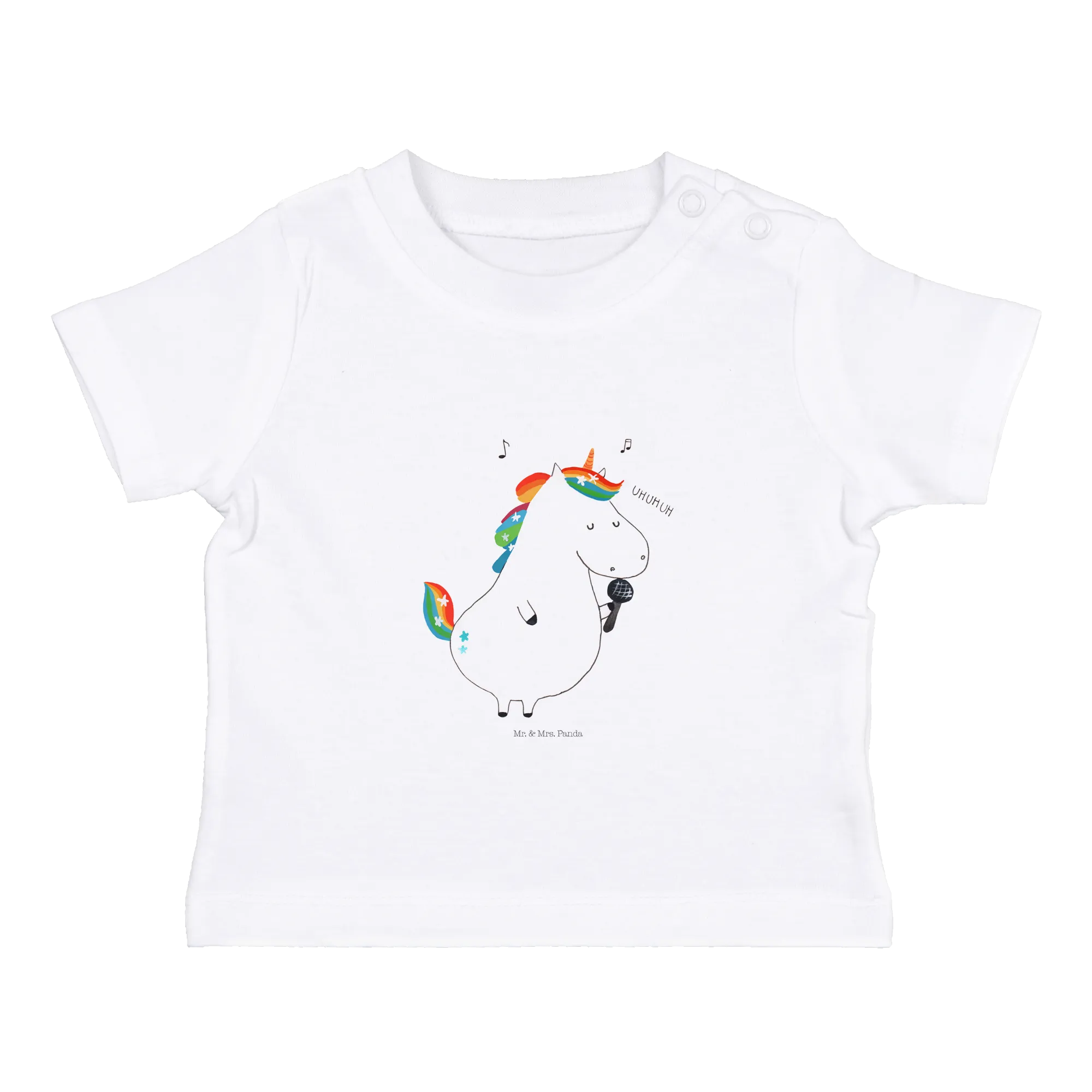 Organic Baby Shirt Einhorn Sänger