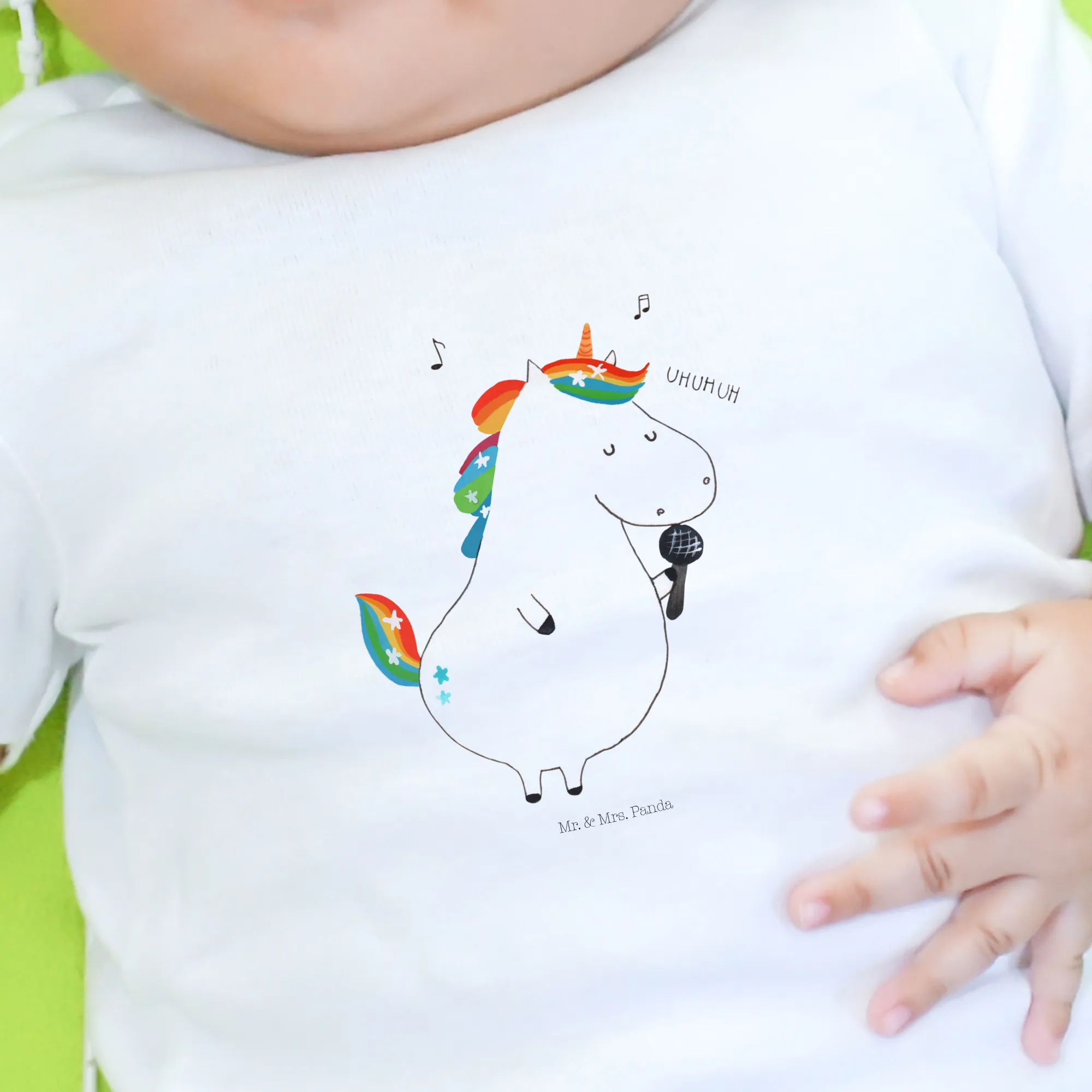 Organic Baby Shirt Einhorn Sänger