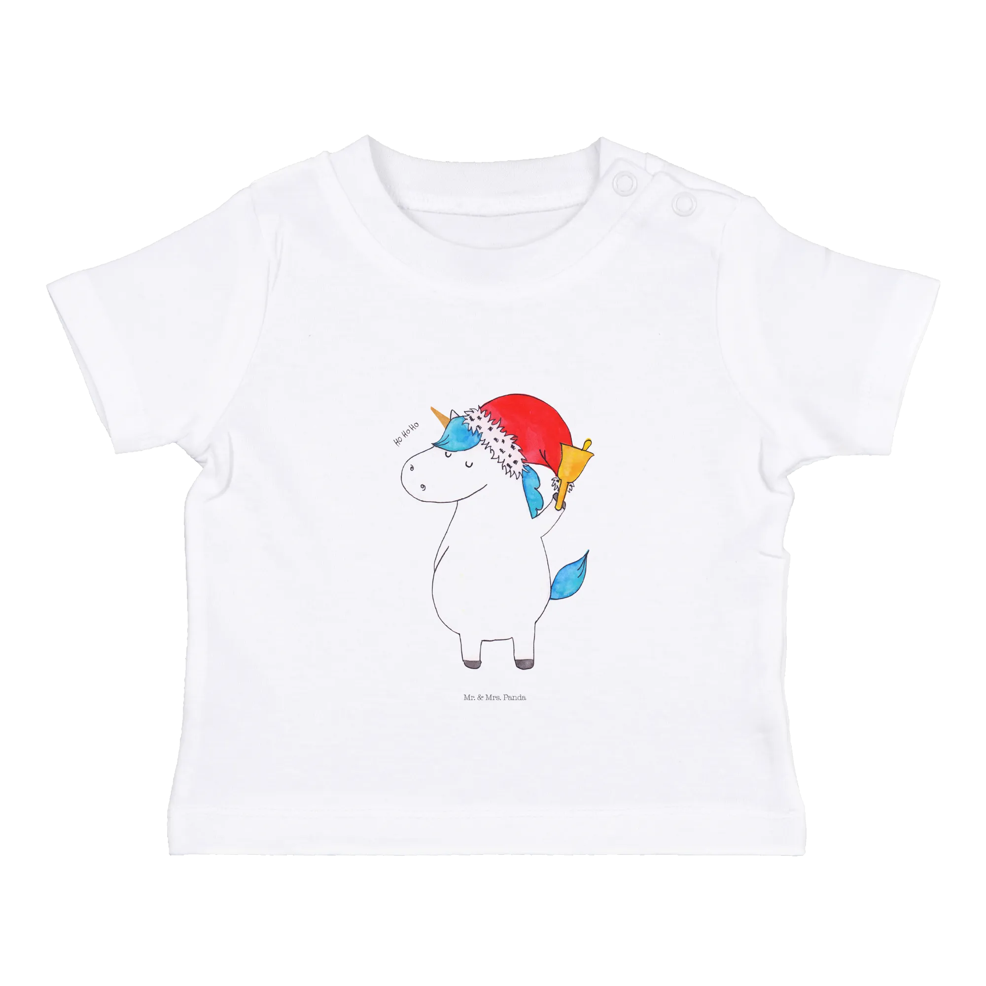 Organic Baby Shirt Einhorn Weihnachtsmann