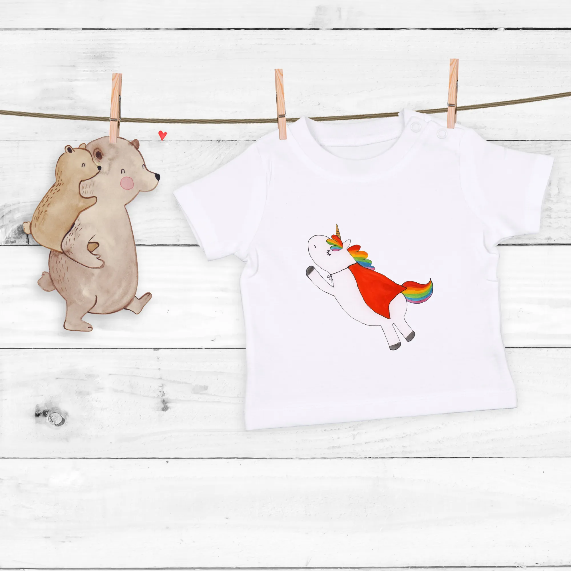 Organic Baby Shirt Einhorn Super