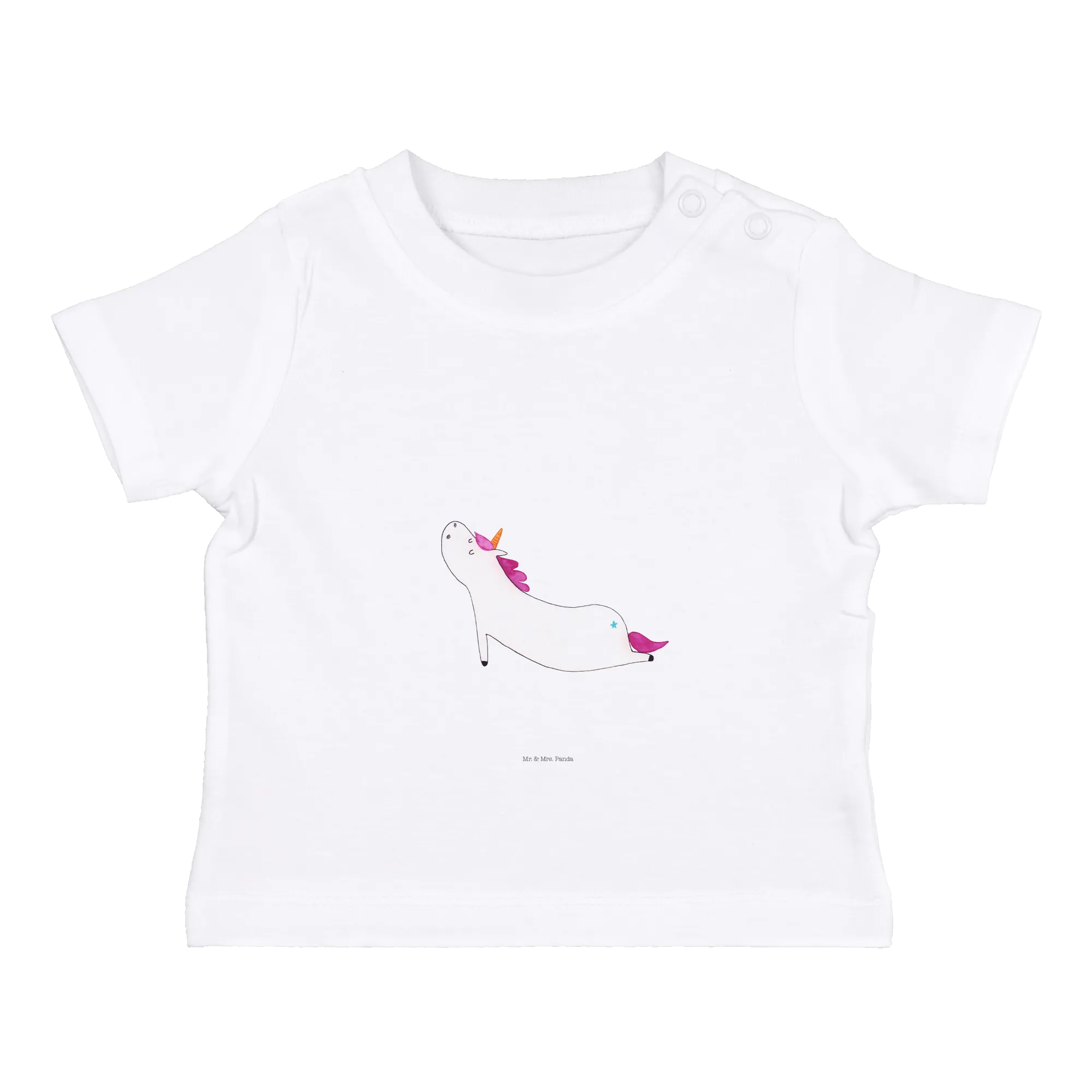 Organic Baby Shirt Einhorn Yoga