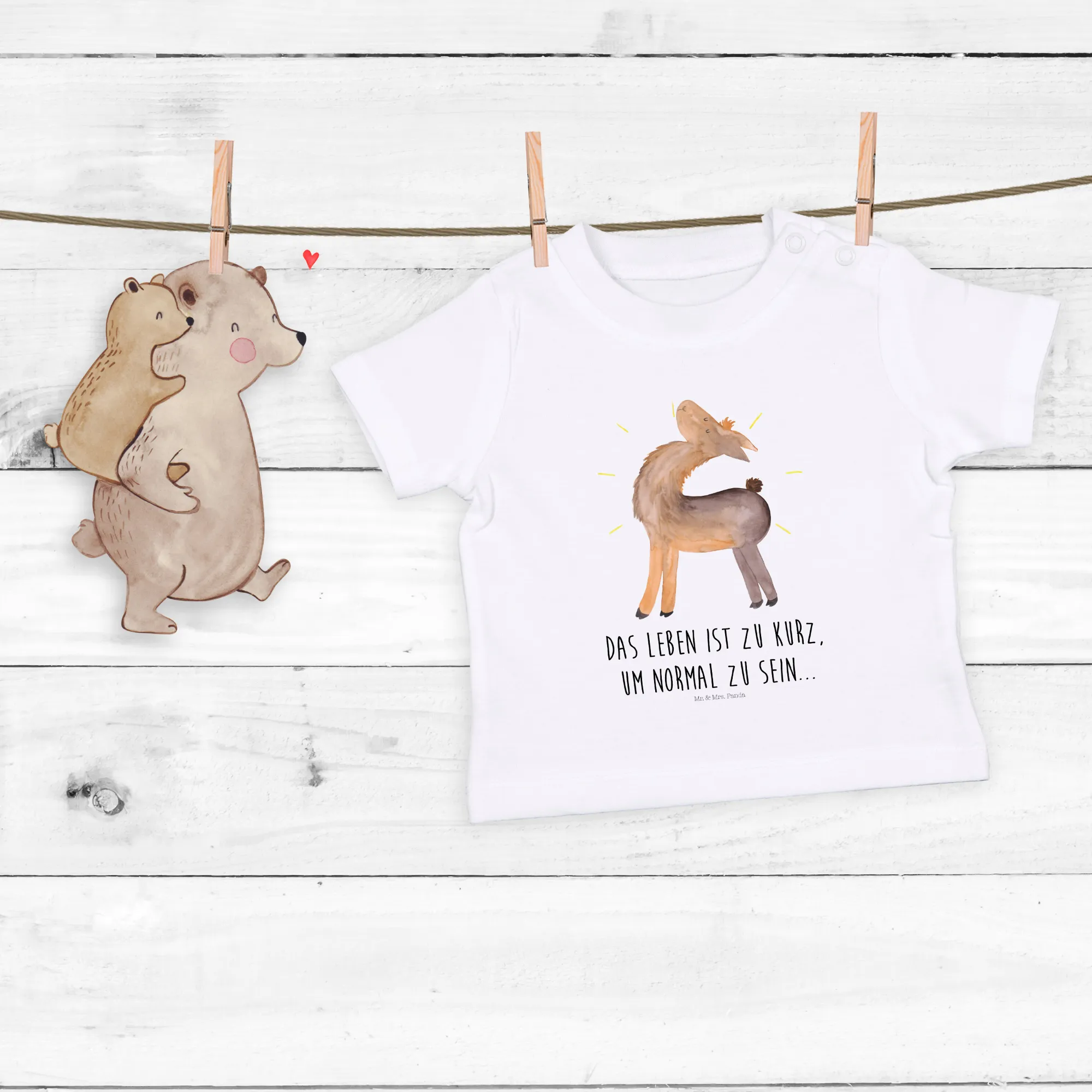 Organic Baby Shirt Lama Stolz