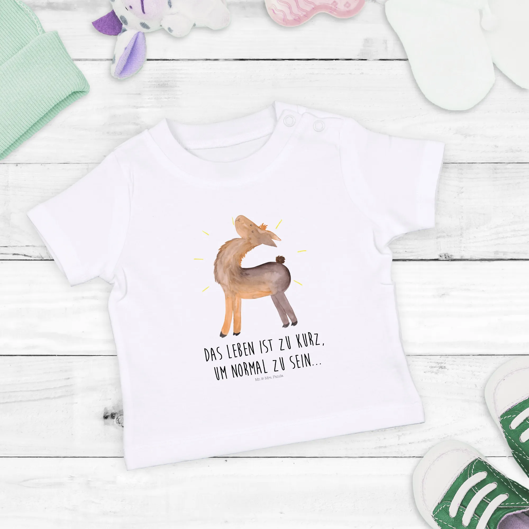 Organic Baby Shirt Lama Stolz