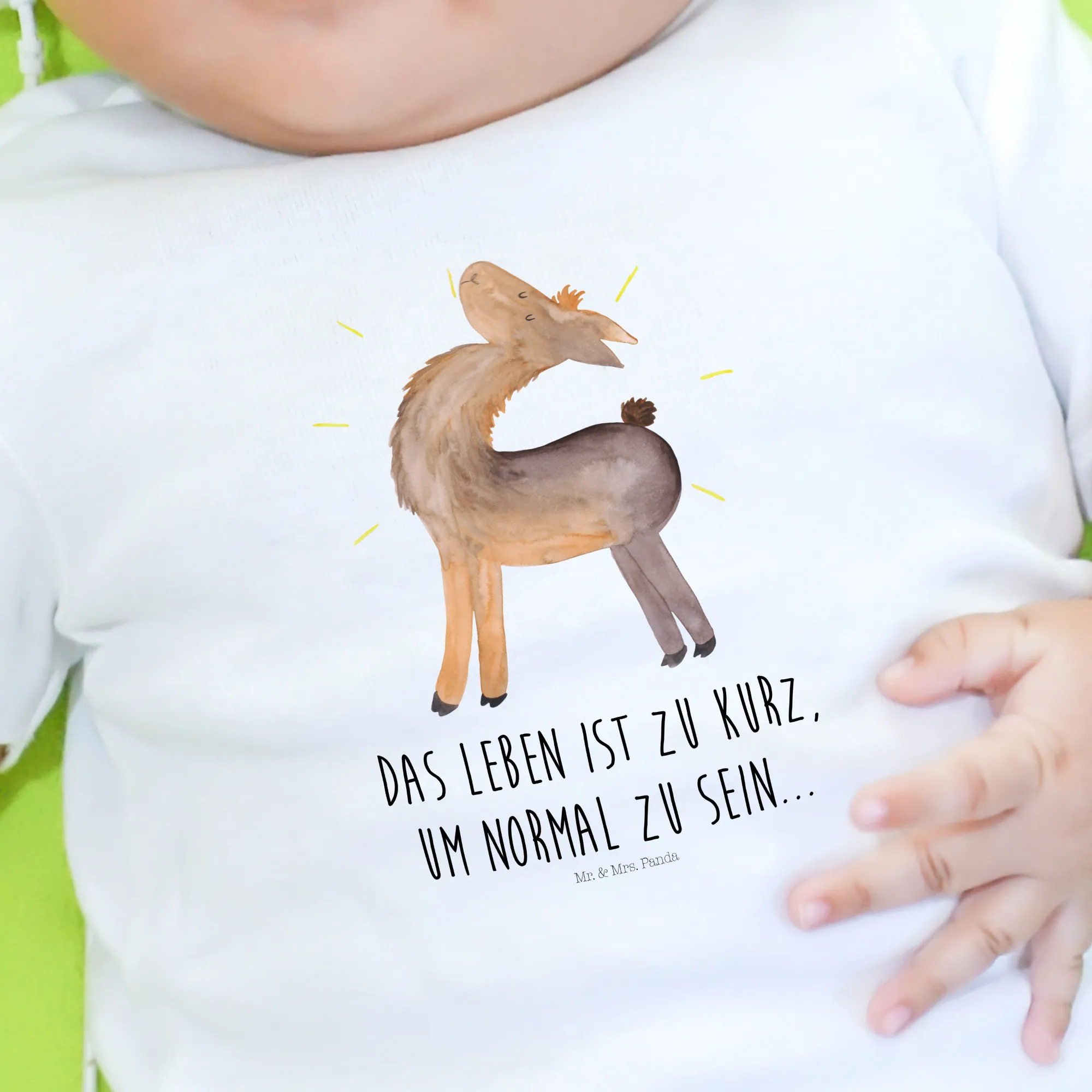 Organic Baby Shirt Lama Stolz